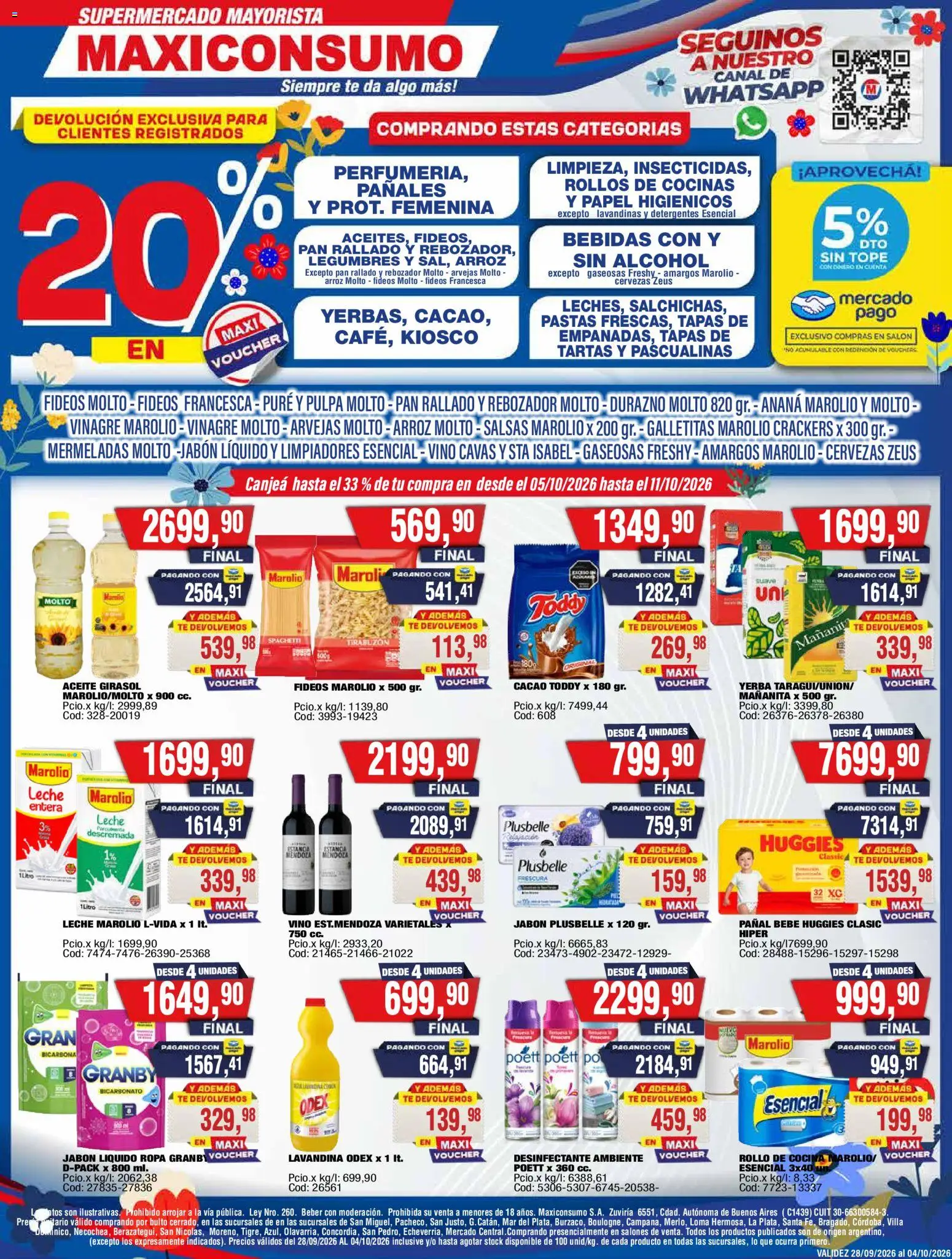 Vista previa del folleto de la tienda Maxiconsumo válido desde el 28/09/2026 