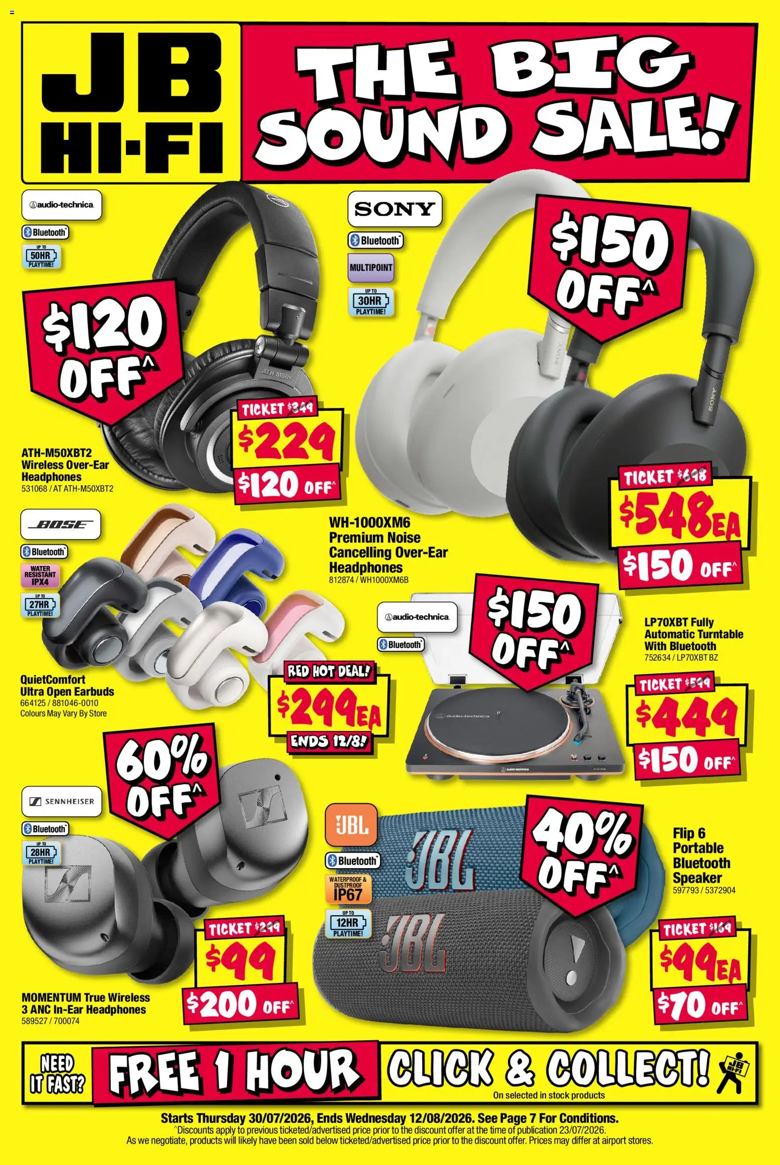 Preview of catalogue JB Hi-Fi The Big Sound Sale from shop JB Hi-Fi valid 30/07/2026