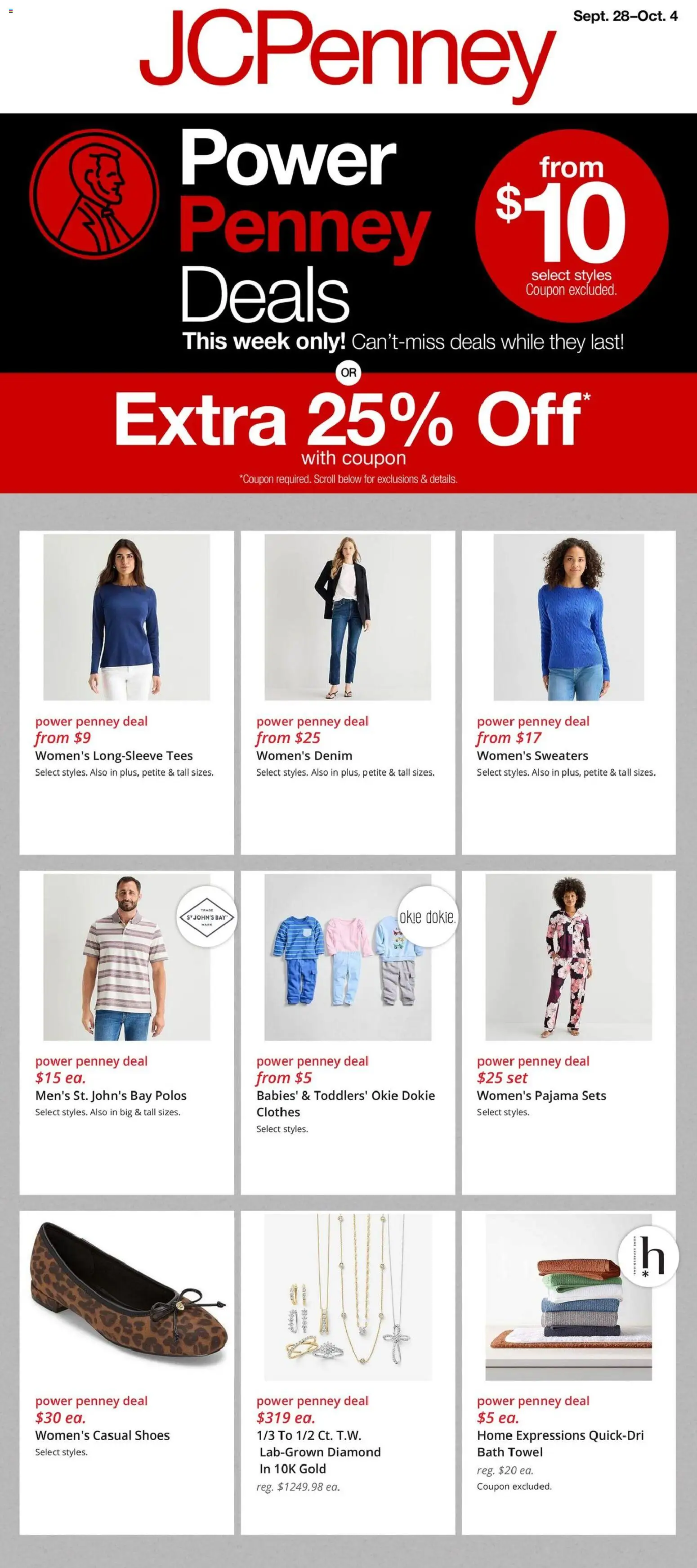 Ad Preview of JCPenney JCPenney Weekly Ad from 09/28/2026 - Clothes, Bath