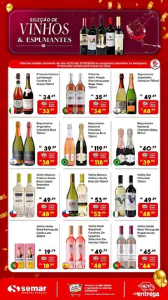 Pré-Visualização do folheto "Semar Supermercado ofertas Vinhos e Espumantes" da loja Semar Supermercado válido a partir de 15/10/2026