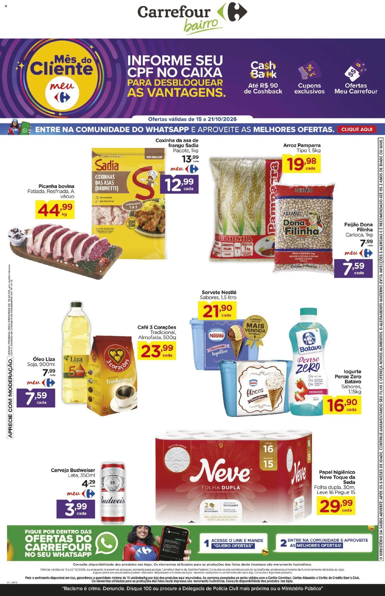 Pré-Visualização do folheto "Carrefour Bairro - Ofertas da semana" da loja Carrefour Bairro válido a partir de 15/10/2026