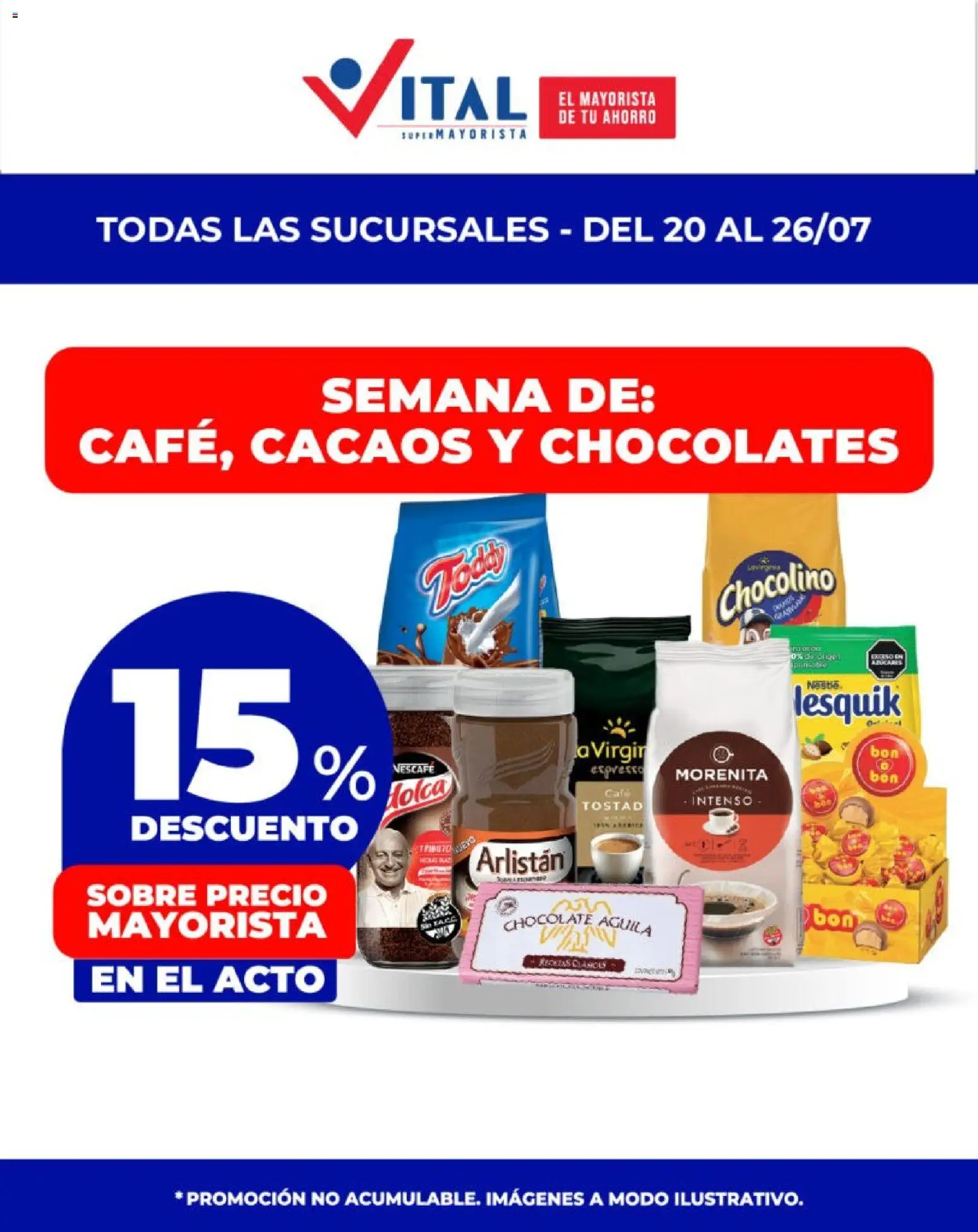 Vista previa del folleto de la tienda Vital válido desde el 20/07/2026 - Café, Chocolate, Sobre