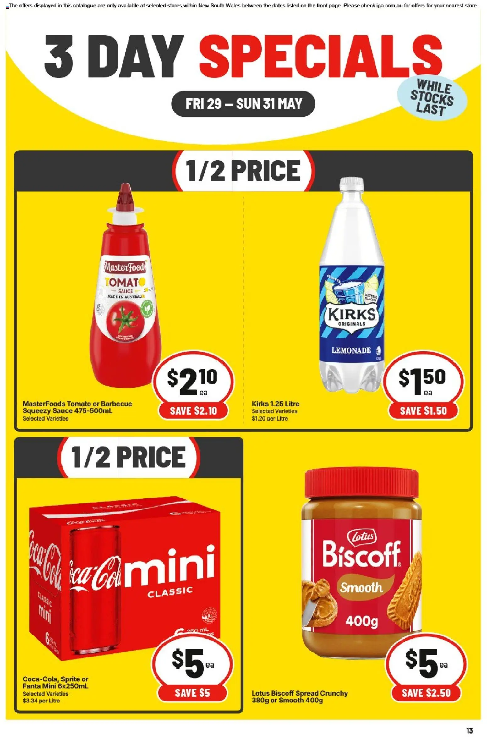 Preview of catalogue IGA catalogue 3 day special NSW from shop IGA valid 29/05/2026