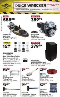 Preview of leaflet Princess Auto flyer - Price Wrecker from shop Princess Auto is valid from Aug 01, 2026