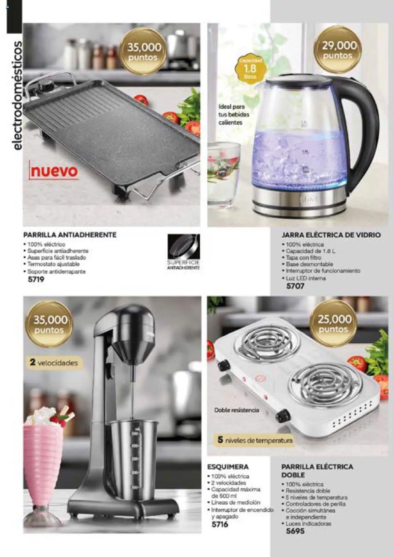 Vista previa las ofertas de la tienda Fuller - Catálogo Puntos desde el 13/06/2025 - Parrilla eléctrica, Bebidas, Parrilla, Luz LED, Jarra