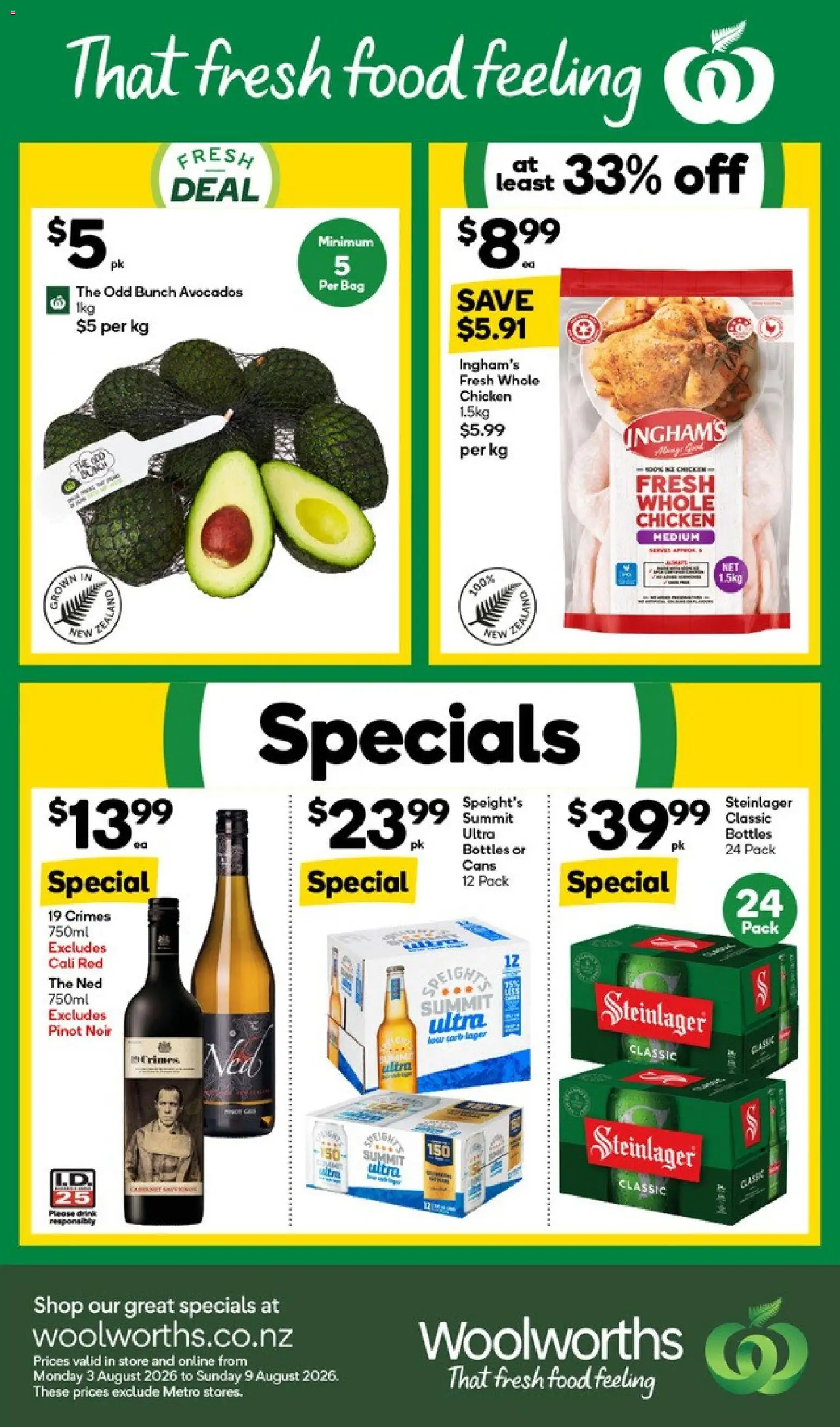 Preview of catalogue Woolworths catalogue from shop Woolworths valid 3 Aug 2026