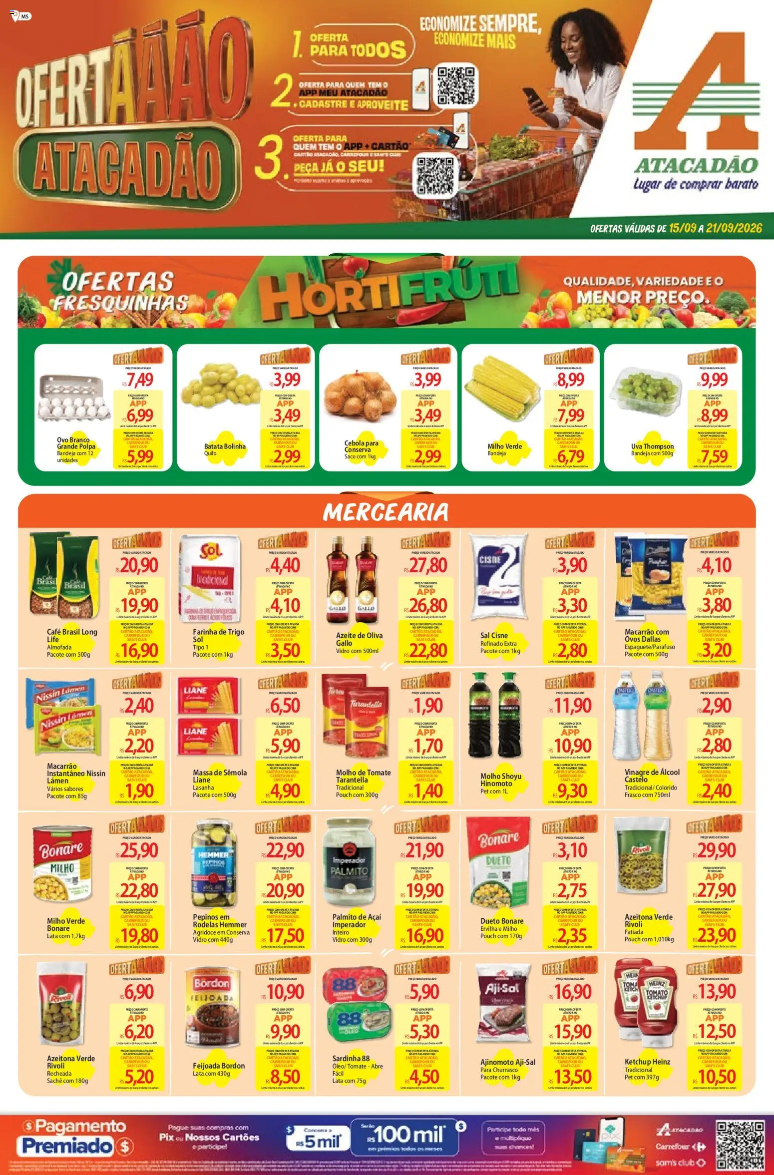 Pré-Visualização do folheto "Atacadão ofertas - MS" da loja Atacadão válido a partir de 15/09/2026
