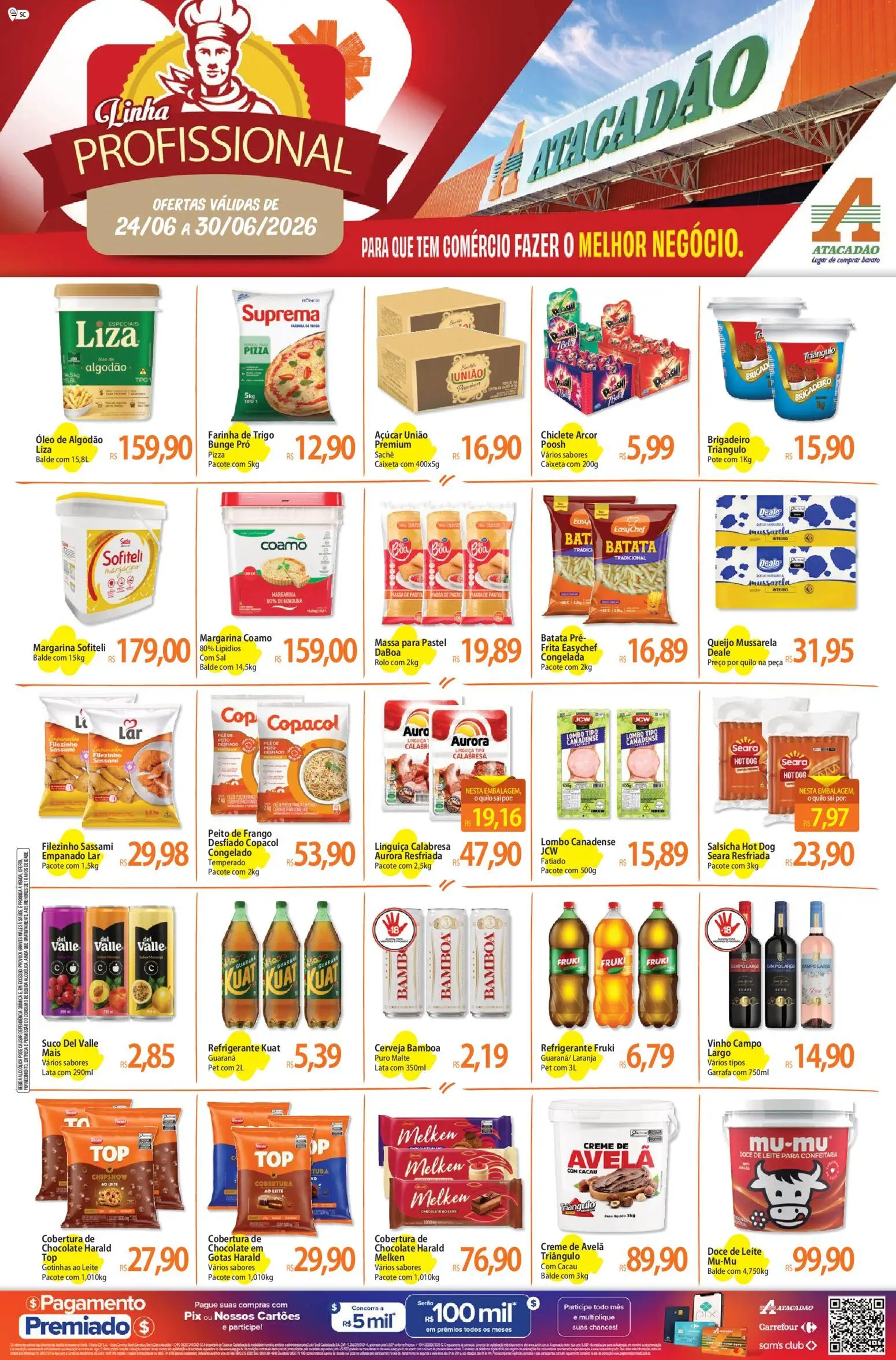 Pré-Visualização do folheto "Atacadão ofertas - SC" da loja Atacadão válido a partir de 24/06/2026