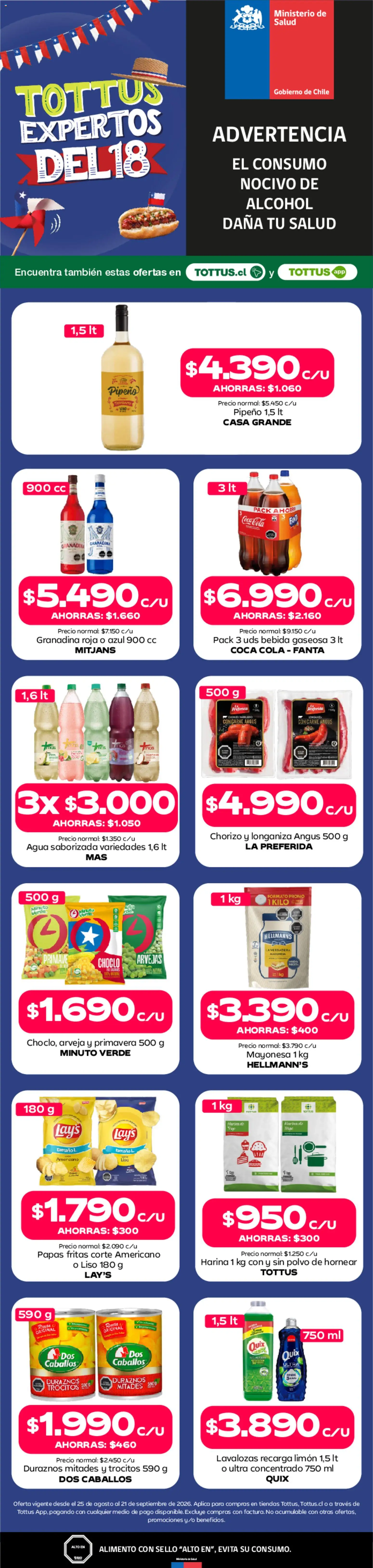 Folleto de la tienda Tottus válido desde el 30.08.2026 