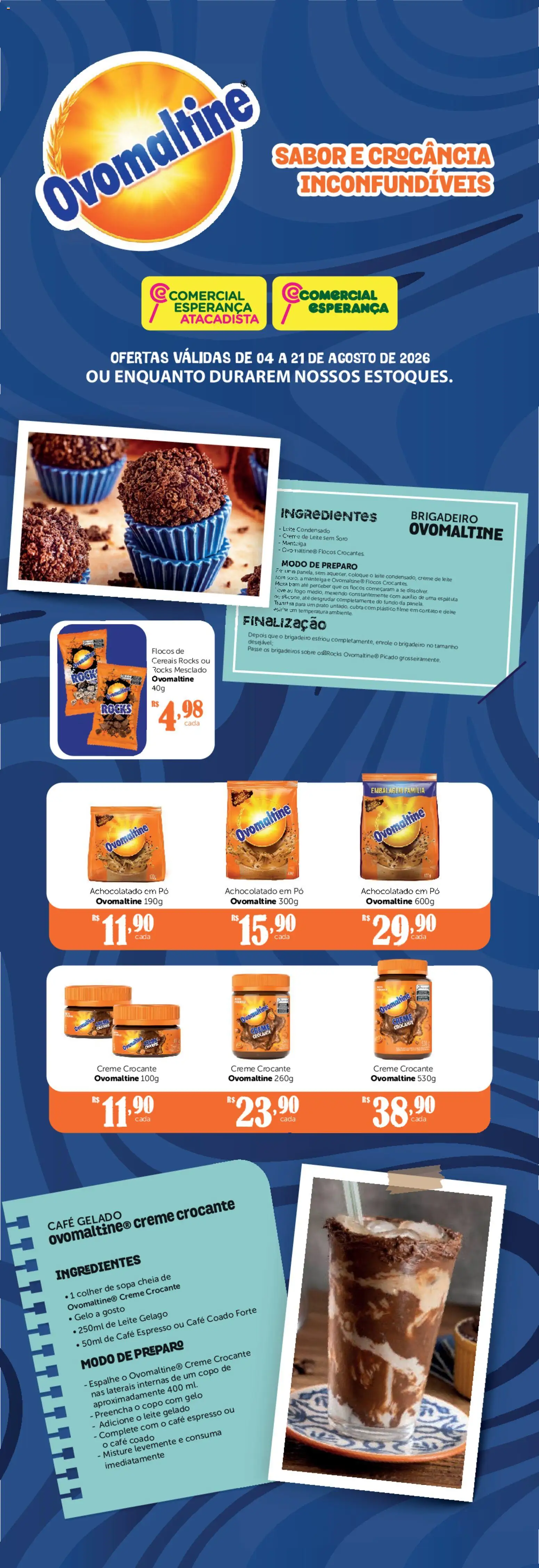Pré-Visualização do folheto "Comercial Esperança ofertas Ovomaltine" da loja Comercial Esperança válido a partir de 04/09/2026