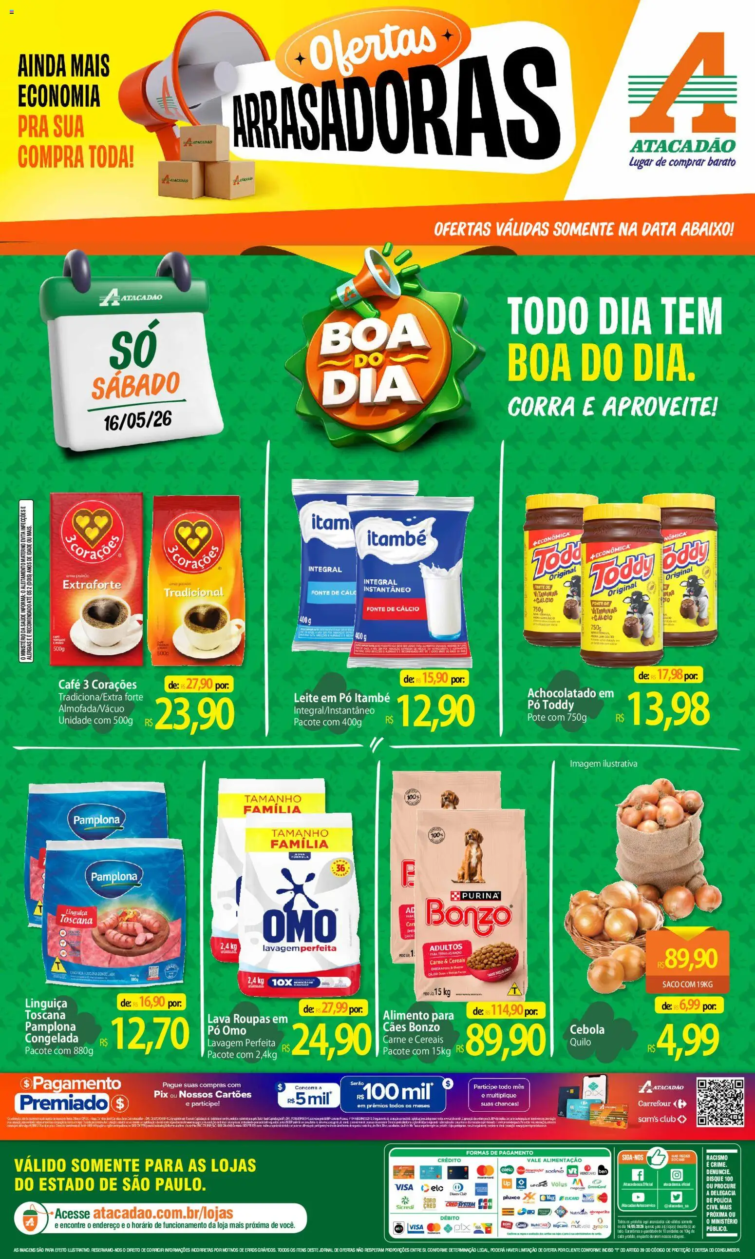Pré-Visualização do folheto "Atacadão ofertas - SP" da loja Atacadão válido a partir de 16/05/2026