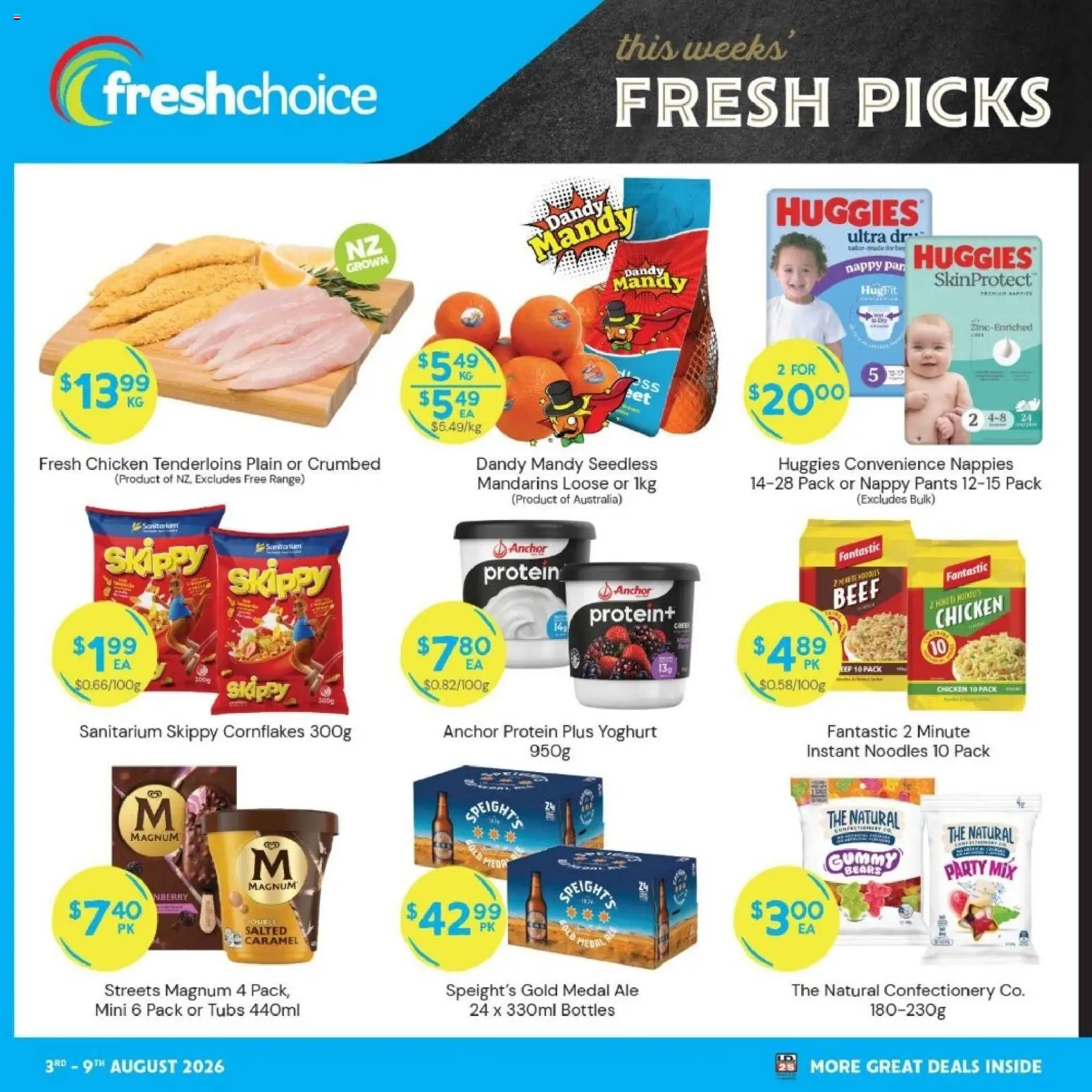 Preview of catalogue FreshChoice catalogue from shop FreshChoice valid 3 Aug 2026