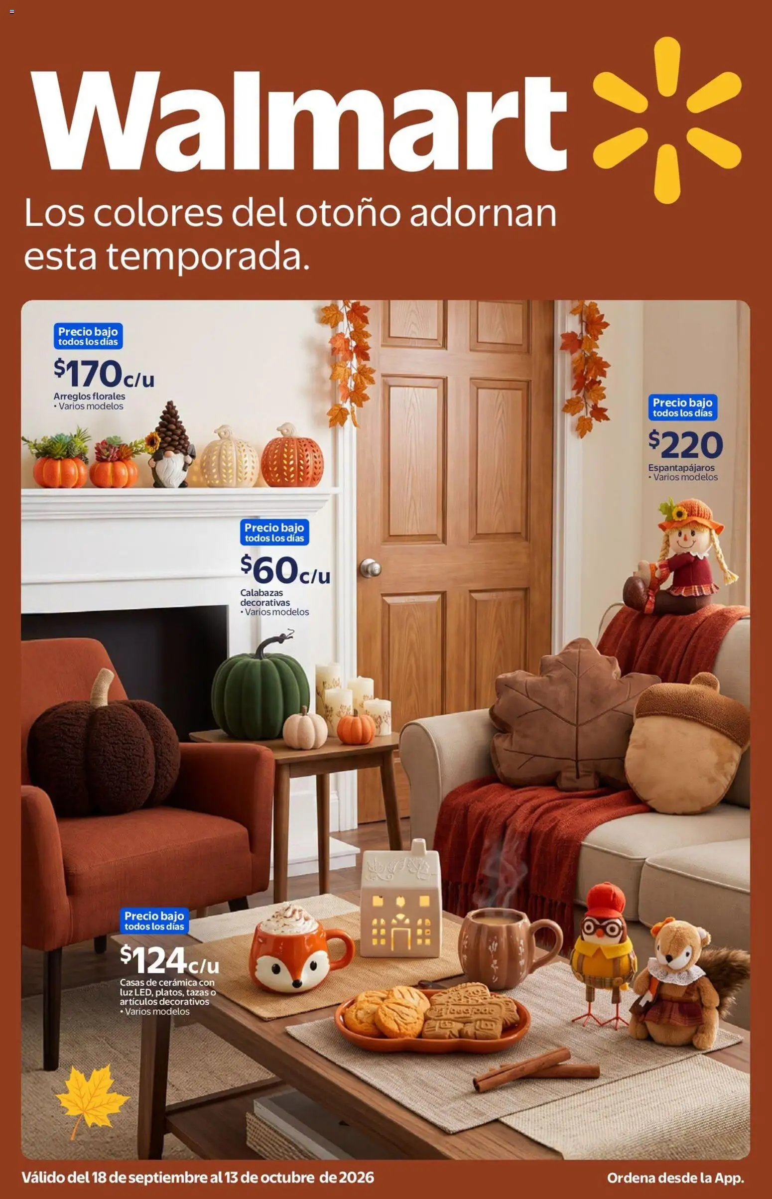 Vista previa las ofertas de la tienda Walmart - Walmart folleto Los colores del otoño adornan esta temporada. desde el 18/09/2026 
