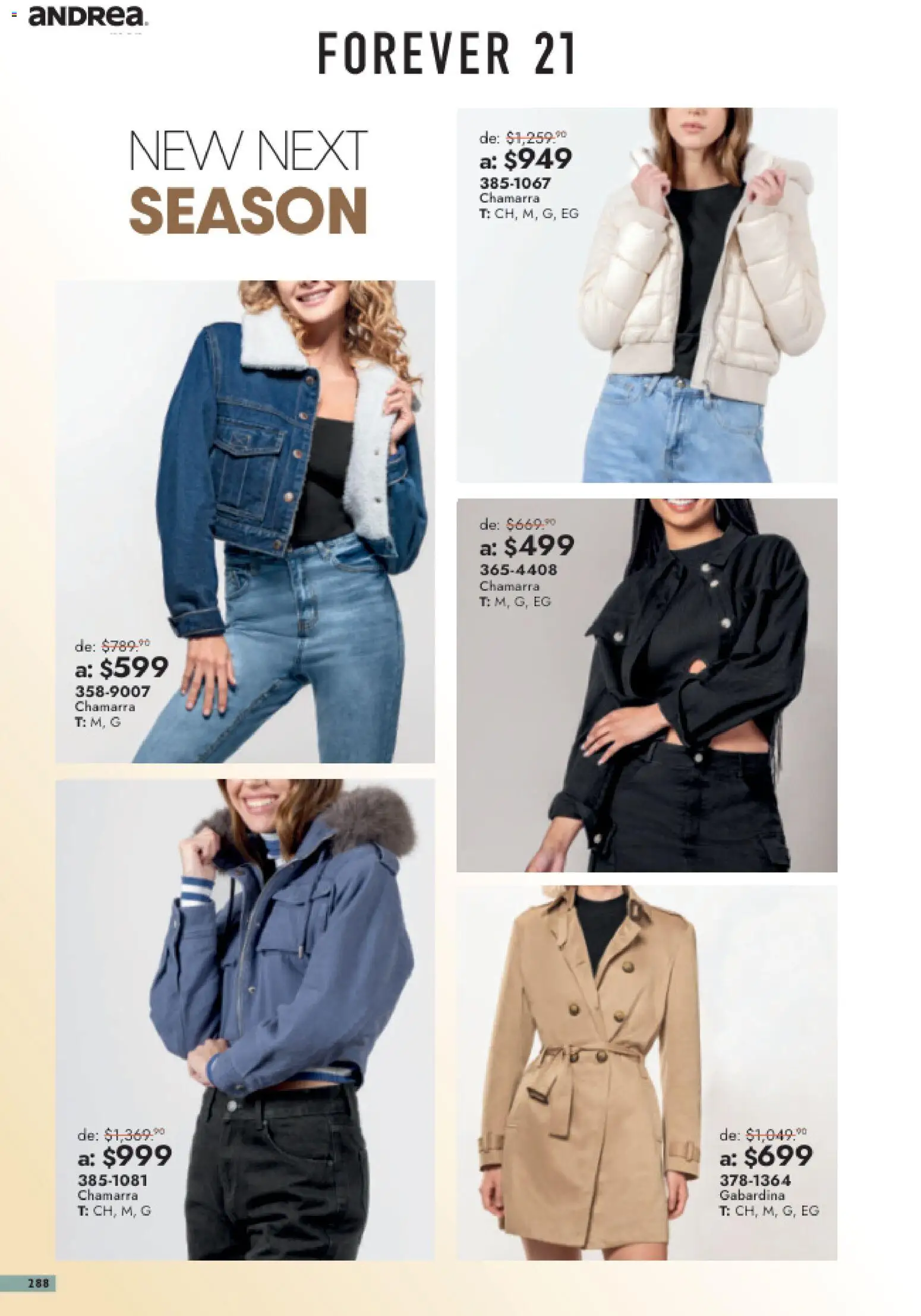 Vista previa las ofertas de la tienda Andrea - Andrea catálogo Outlet desde el 26/07/2026 