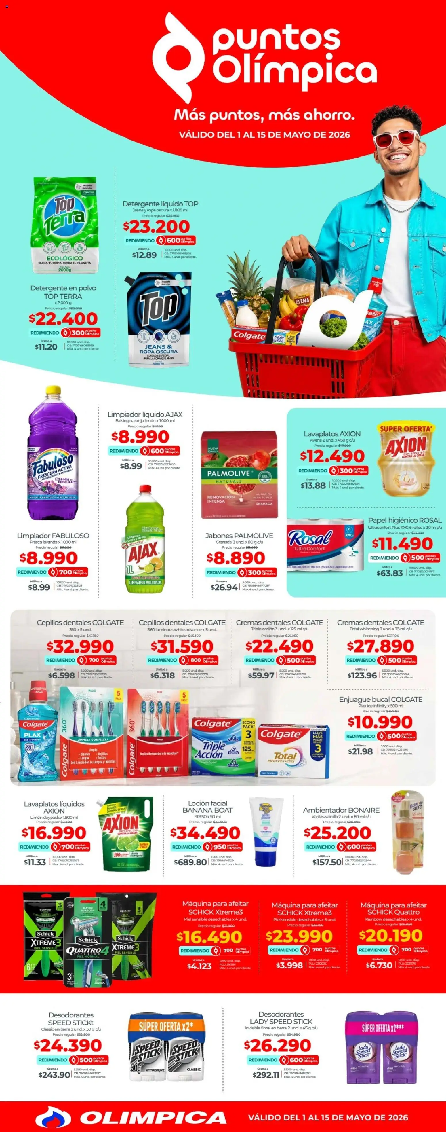  Vista previa del prospecto Olímpica catálogo_Más puntos, más ahorro del almacen Olímpica válida del 01/05/2026 al 15/05/2026