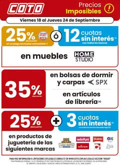 Vista previa del folleto de la tienda Coto válido desde el 18/09/2026 