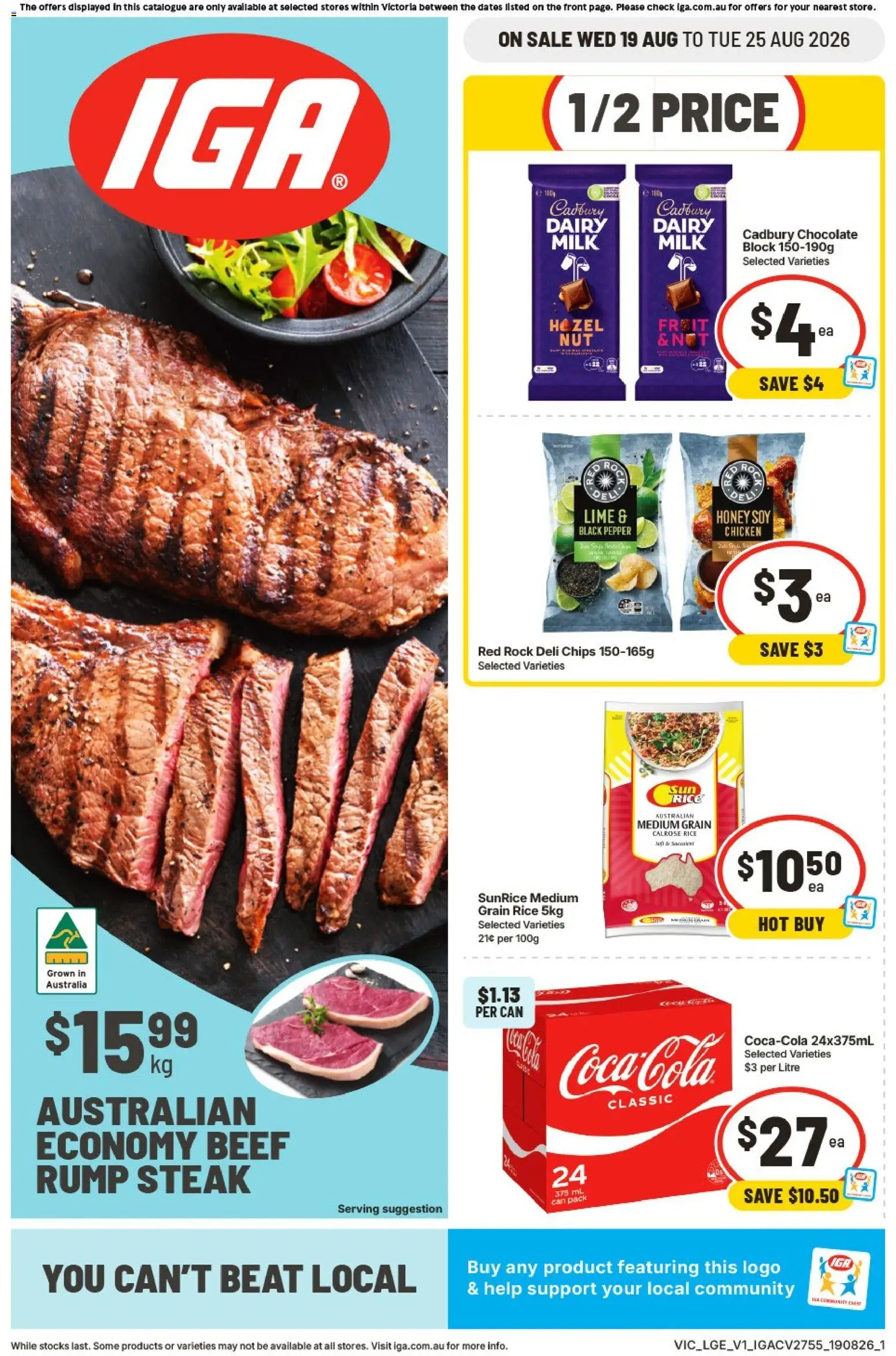 Preview of catalogue IGA catalogue VIC from shop IGA valid 19/08/2026