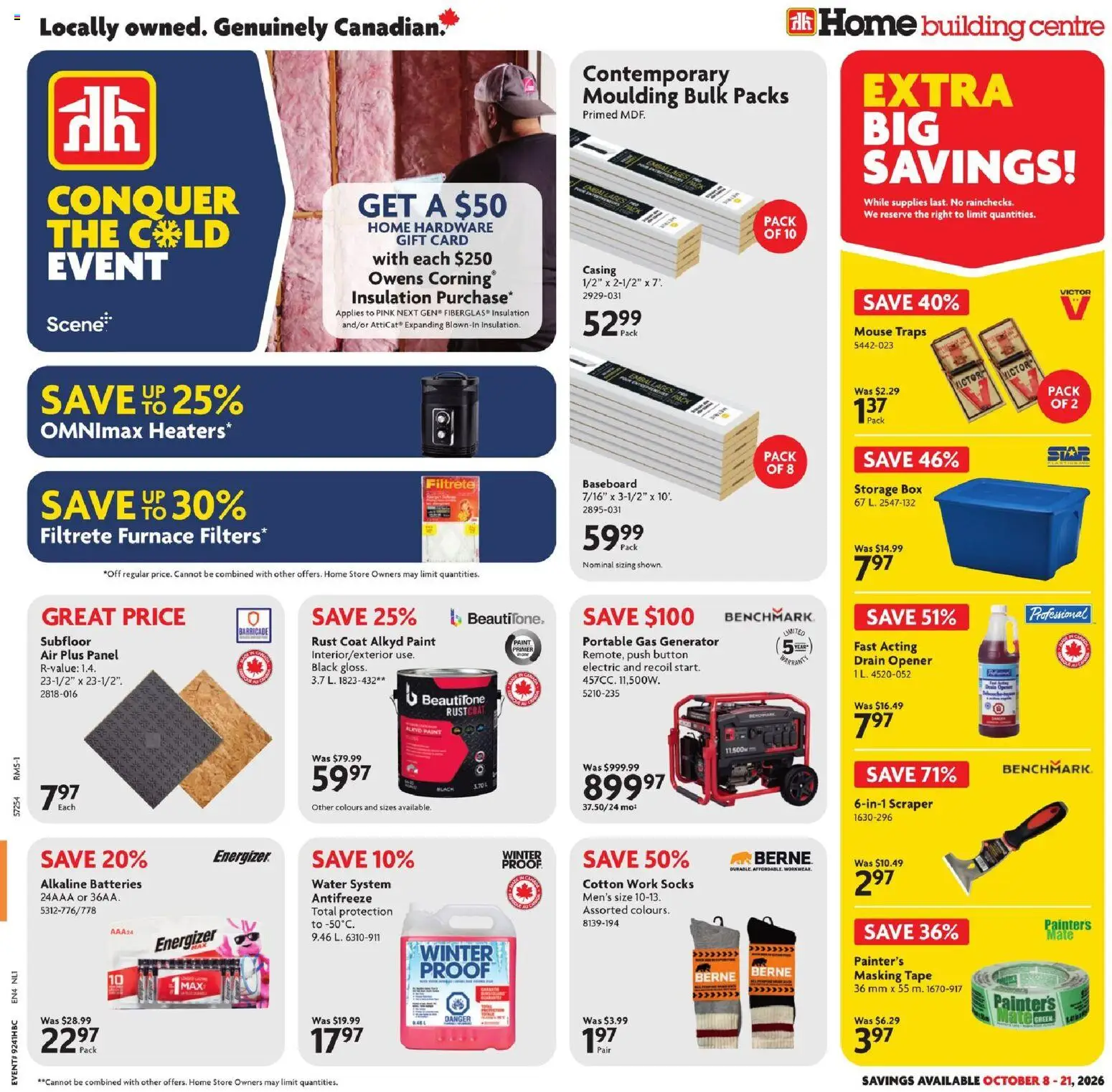 Preview of leaflet Home Hardware weekly flyer / circulaire from shop Home Hardware is valid from Oct 08, 2026