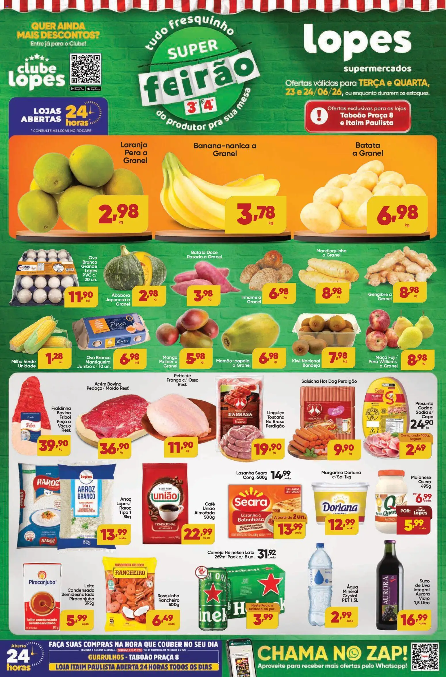 Pré-Visualização do folheto "Lopes Supermercados - Ofertas da semana" da loja Lopes Supermercados válido a partir de 23/06/2026