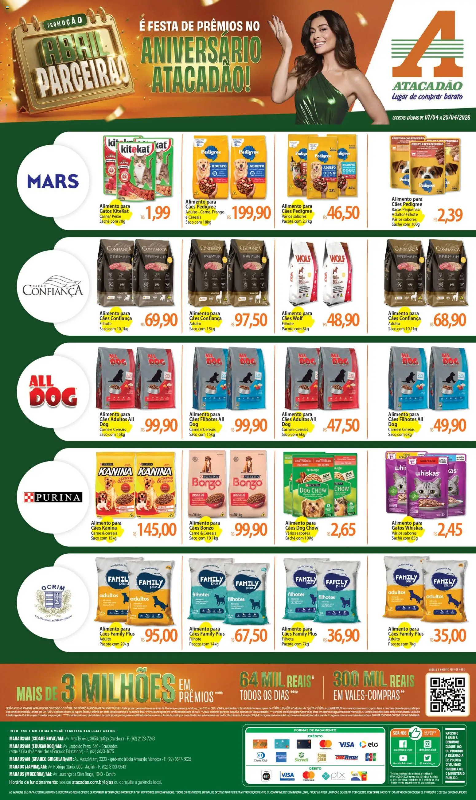 Pré-Visualização do folheto "Atacadão ofertas - AM" da loja Atacadão válido a partir de 07/04/2026 - Peixe, Carne, Frango, Cereais