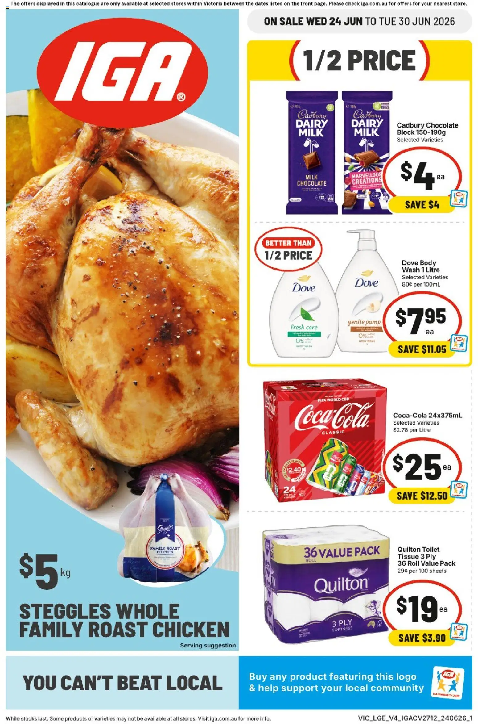 Preview of catalogue IGA catalogue VIC from shop IGA valid 24/06/2026