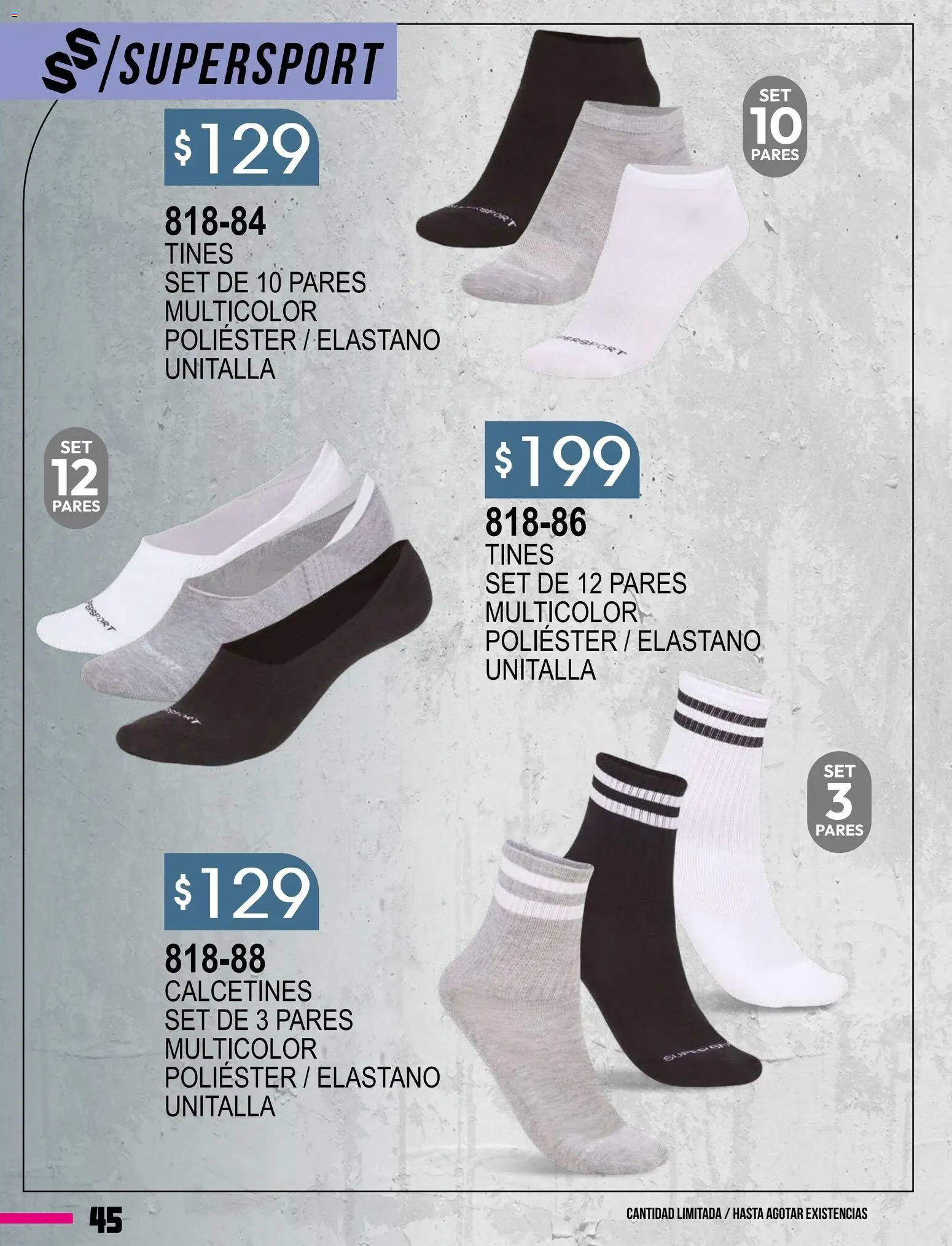 Vista previa las ofertas de la tienda Cklass - Catálogo Especial Supersport Caballero desde el 08/01/2026 - Calcetines