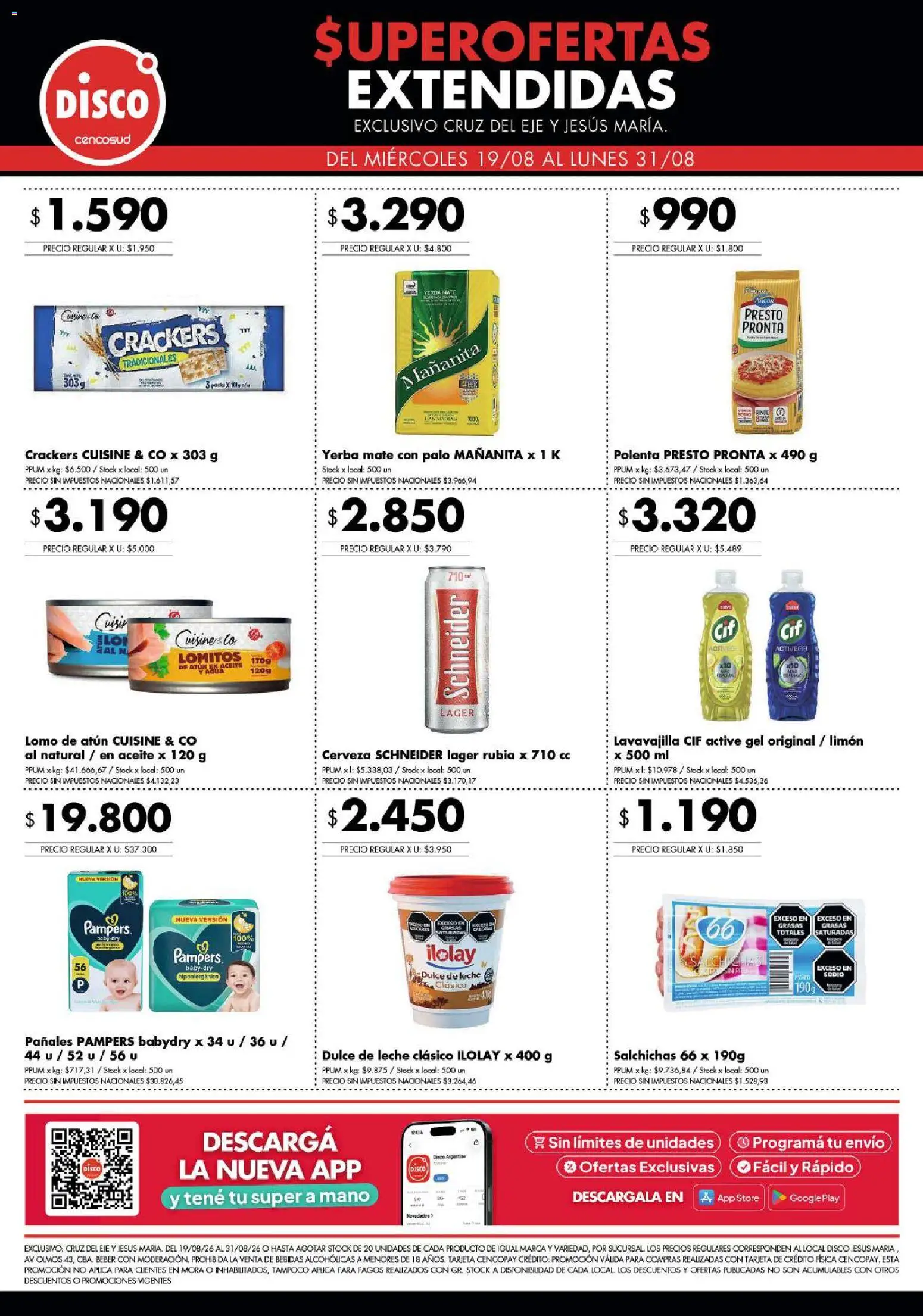 Vista previa del folleto de la tienda Disco válido desde el 19/08/2026 