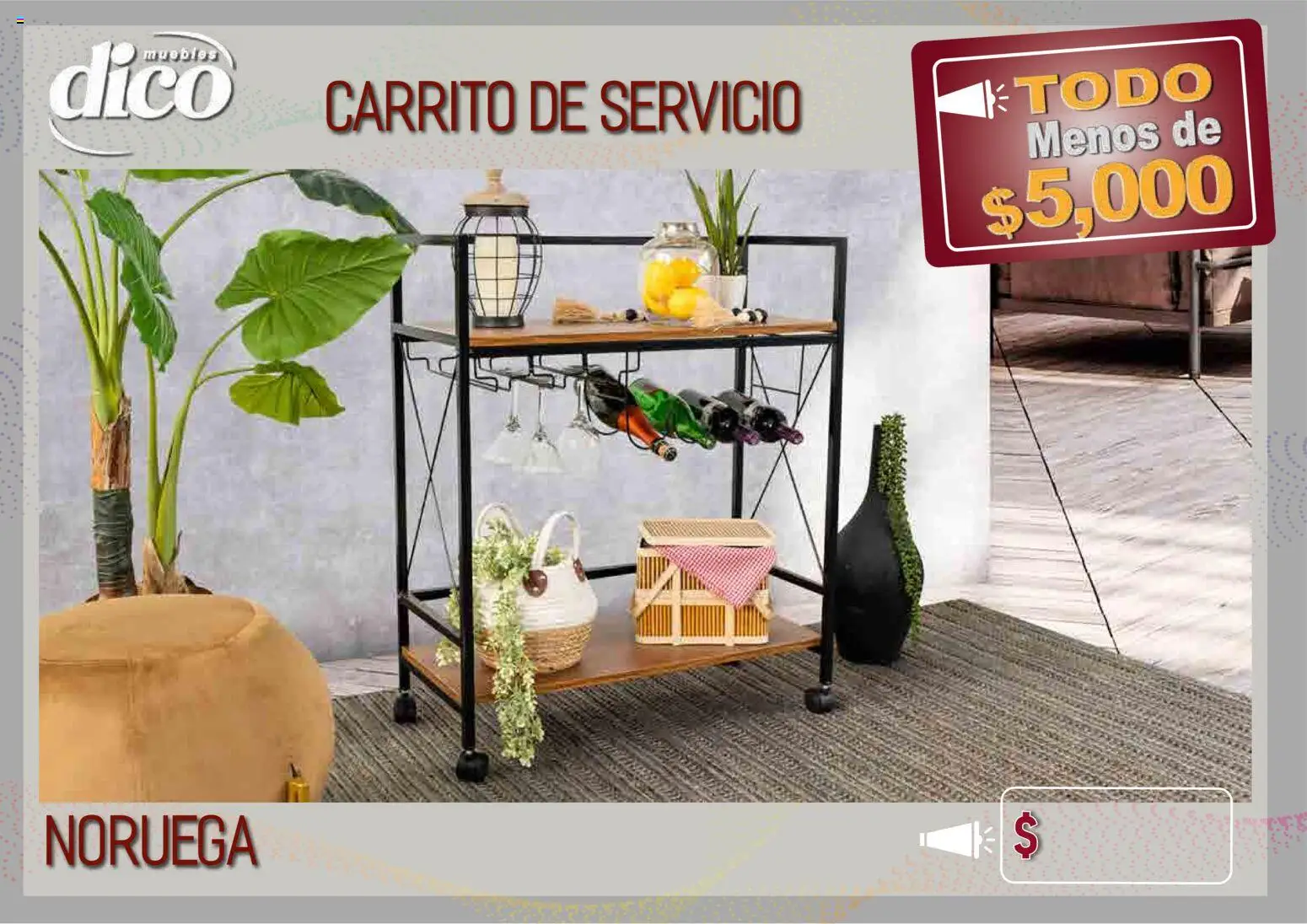 Vista previa las ofertas de la tienda Muebles Dico - Muebles Dico catálogo Todo menos de 5000 Pacifico desde el 09/04/2026 