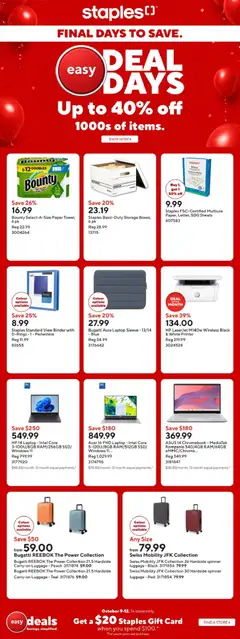 Preview of leaflet Staples weekly flyer / circulaire from shop Staples is valid from Oct 09, 2026