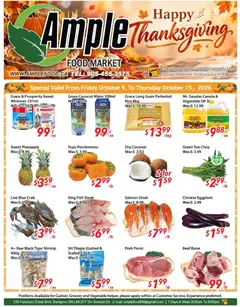 Un aperçu du dépliant Ample Food Market weekly flyer Brampton du magasin Ample Food Market est valide à partir 9 oct. 2026
