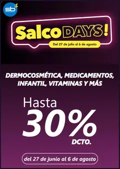 Folleto de la tienda Salcobrand válido desde el 26.07.2026 