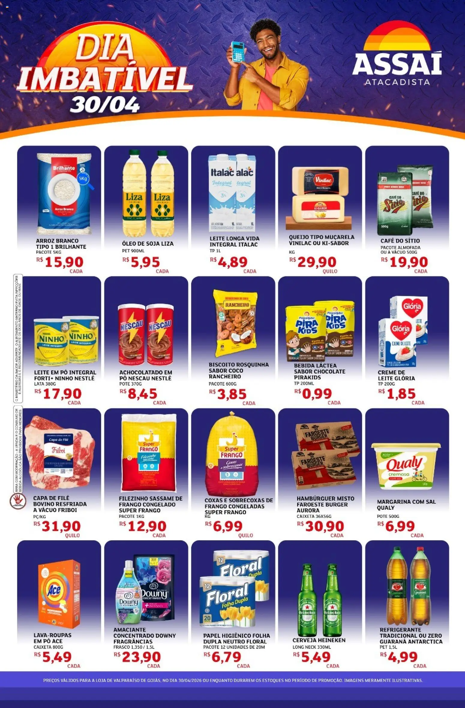 Pré-Visualização do folheto "Assaí Atacadista ofertas - GO" da loja Assaí Atacadista válido a partir de 30/04/2026