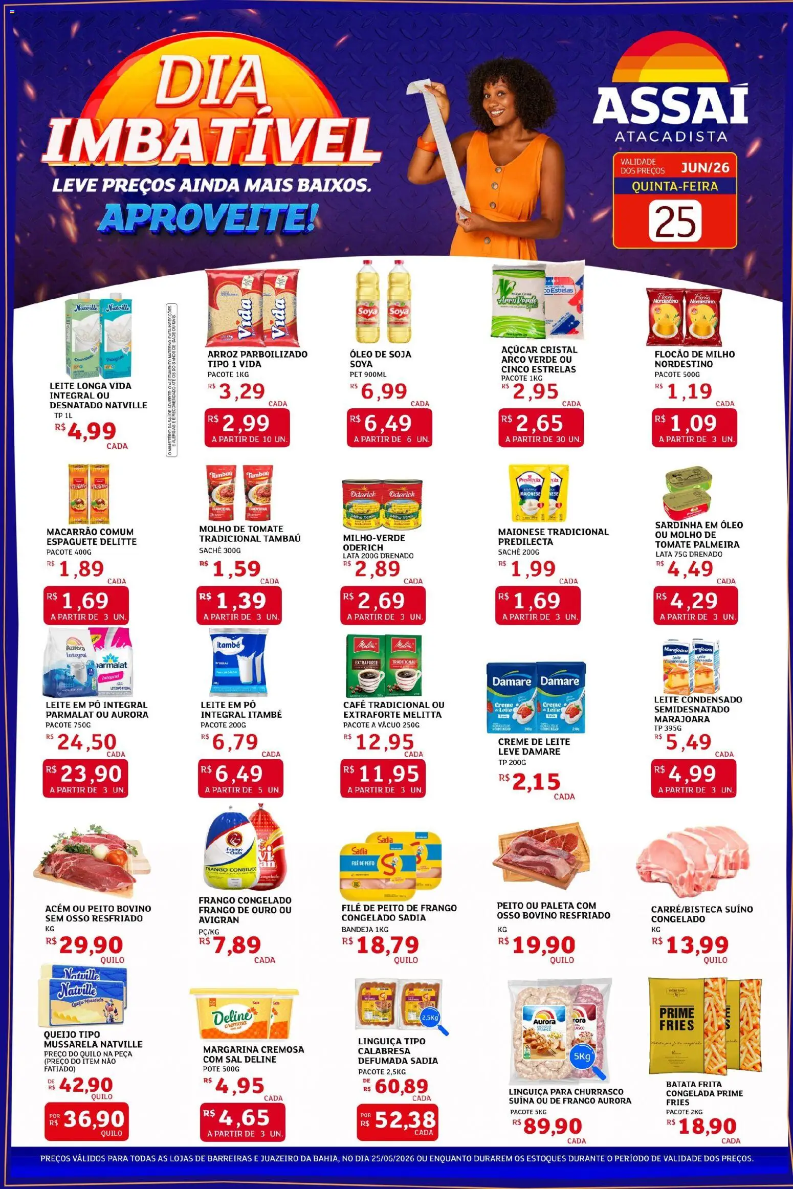Pré-Visualização do folheto "Assaí Atacadista ofertas - BA" da loja Assaí Atacadista válido a partir de 25/06/2026