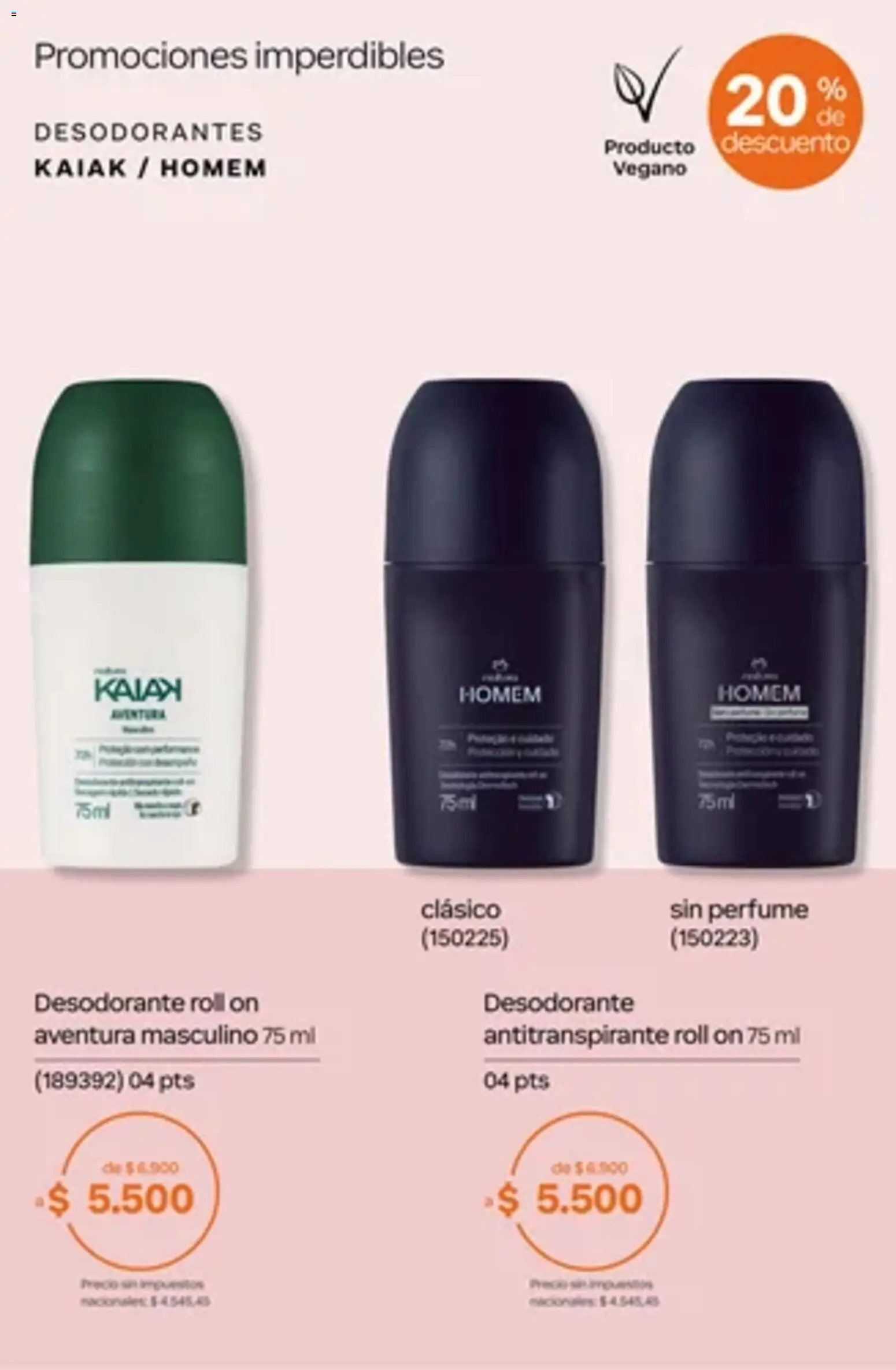 Vista previa del folleto de la tienda Natura válido desde el 01/10/2026 - Perfume, Desodorante, Antitranspirante