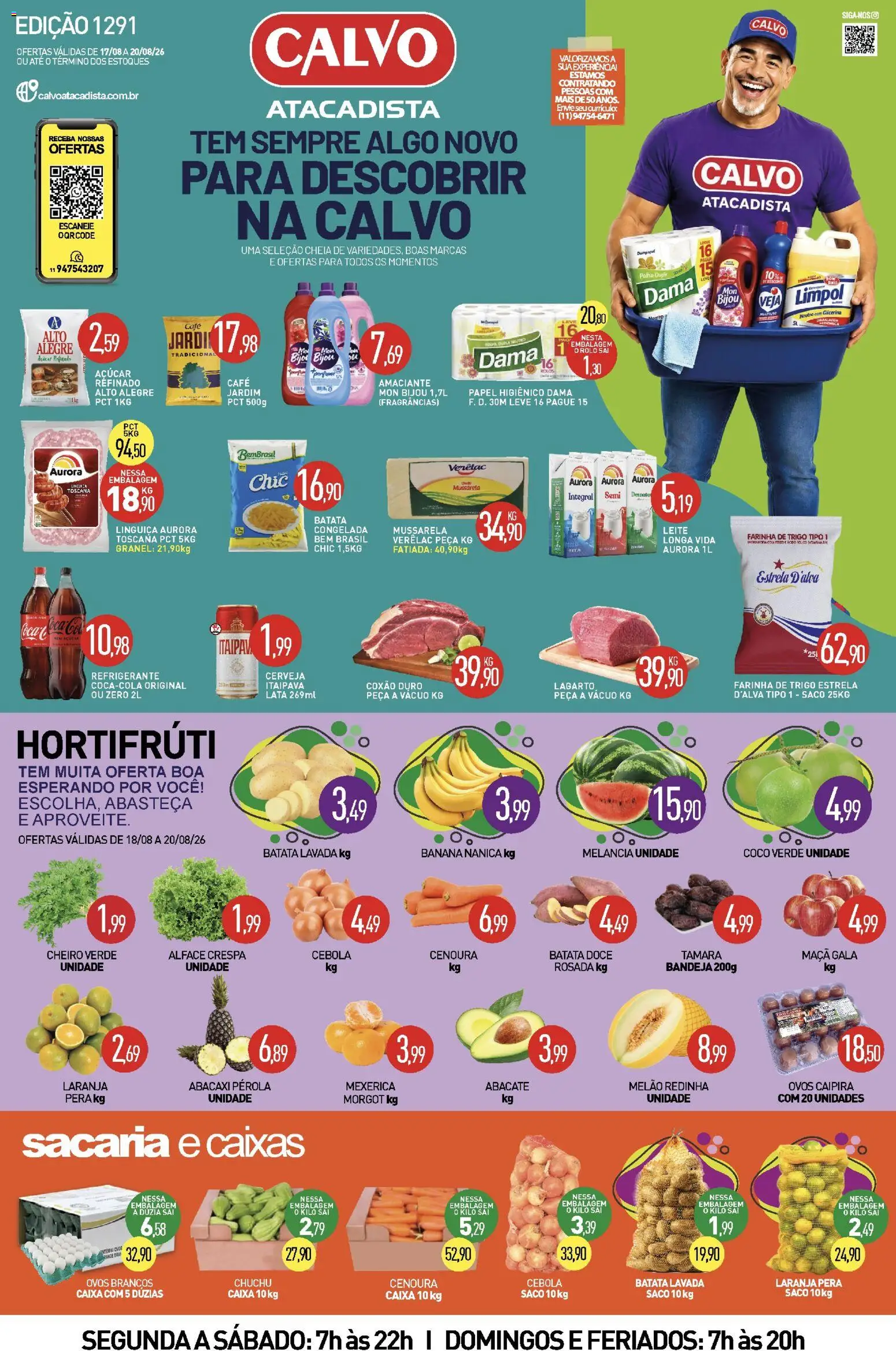 Pré-Visualização do folheto "Calvo Atacadista - Ofertas da semana" da loja Calvo Atacadista válido a partir de 17/08/2026
