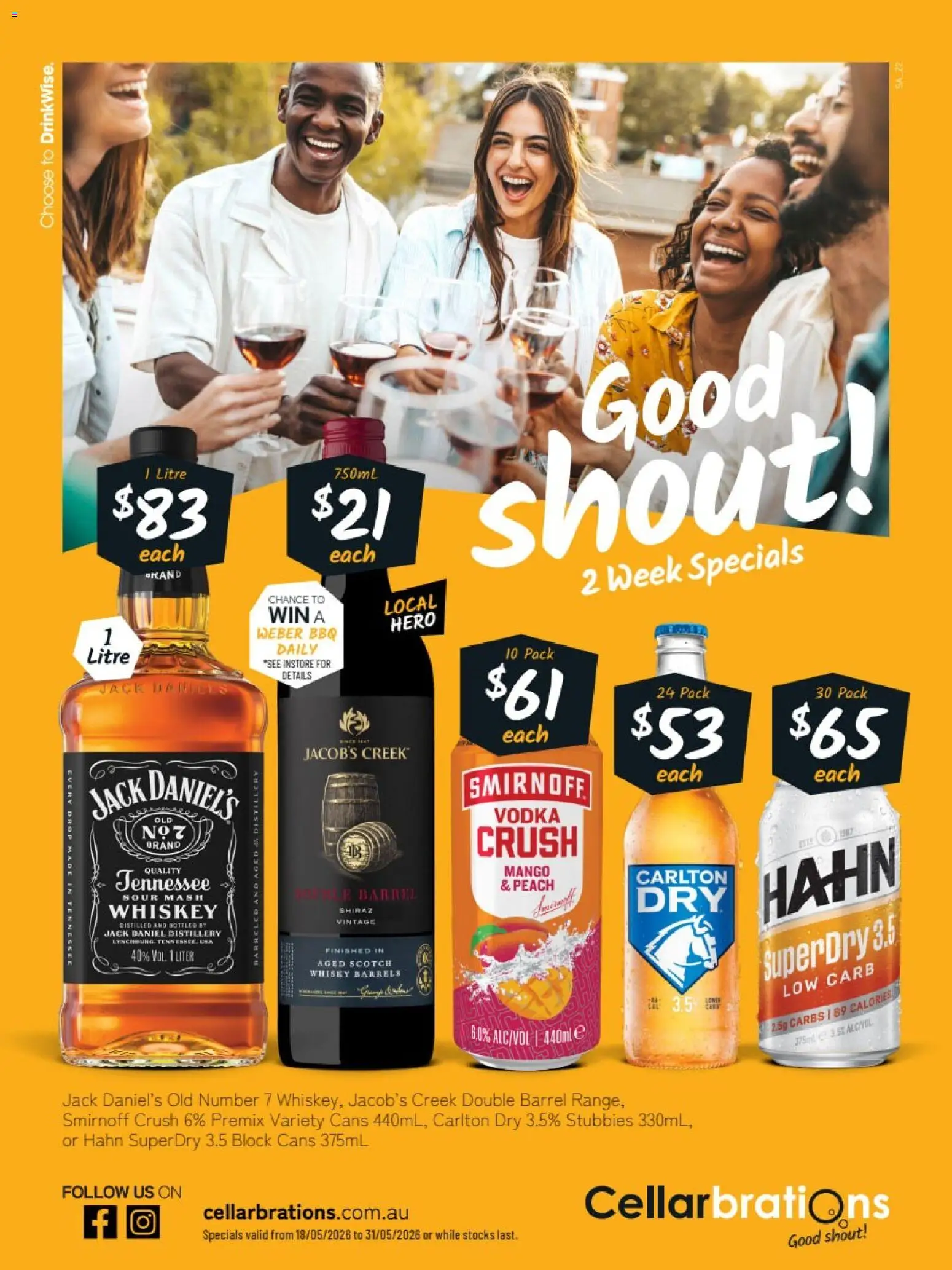Preview of catalogue Cellarbrations catalogue SA from shop Cellarbrations valid 18/05/2026
