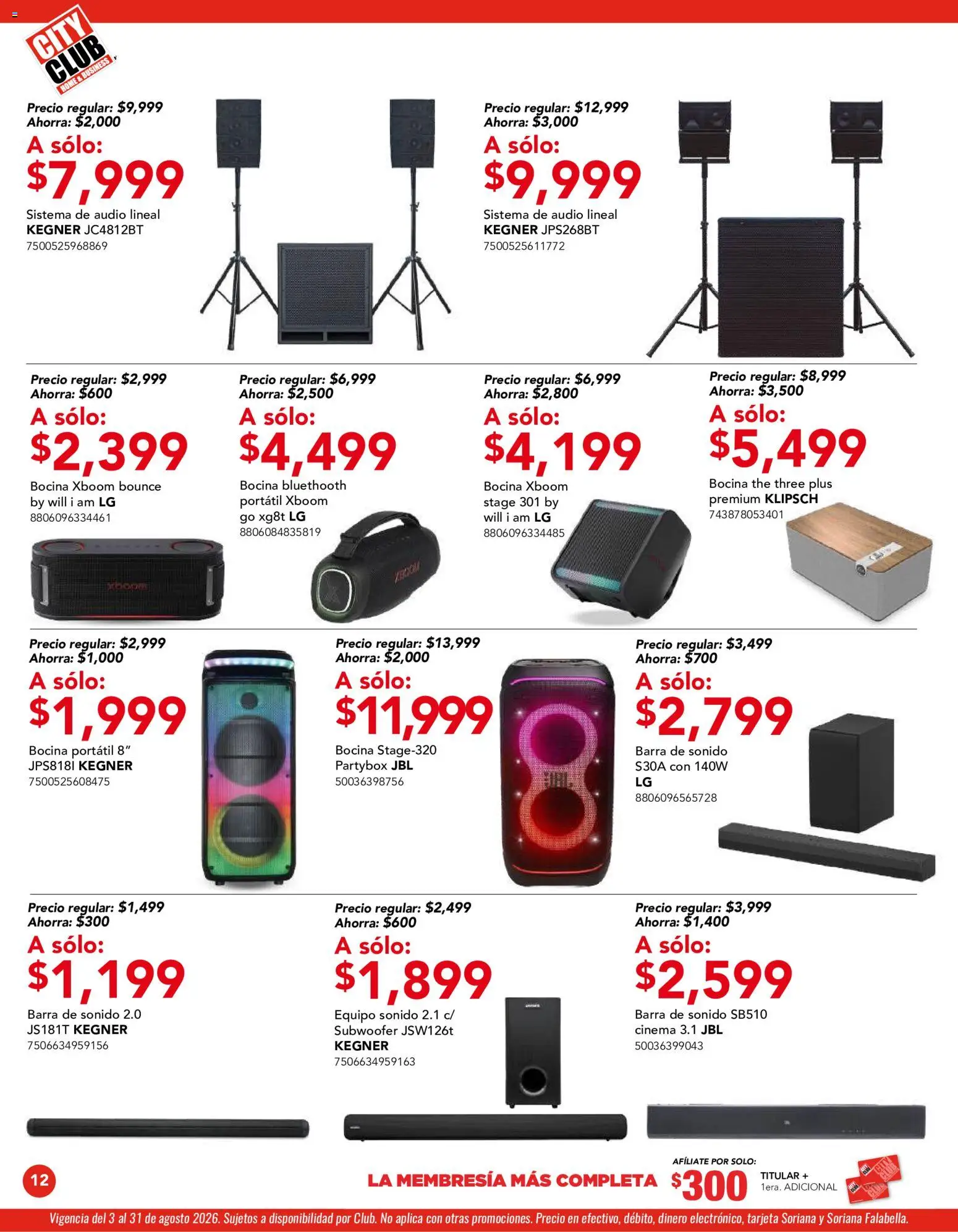 Vista previa las ofertas de la tienda City Club - City Club catálogo desde el 03/08/2026 
