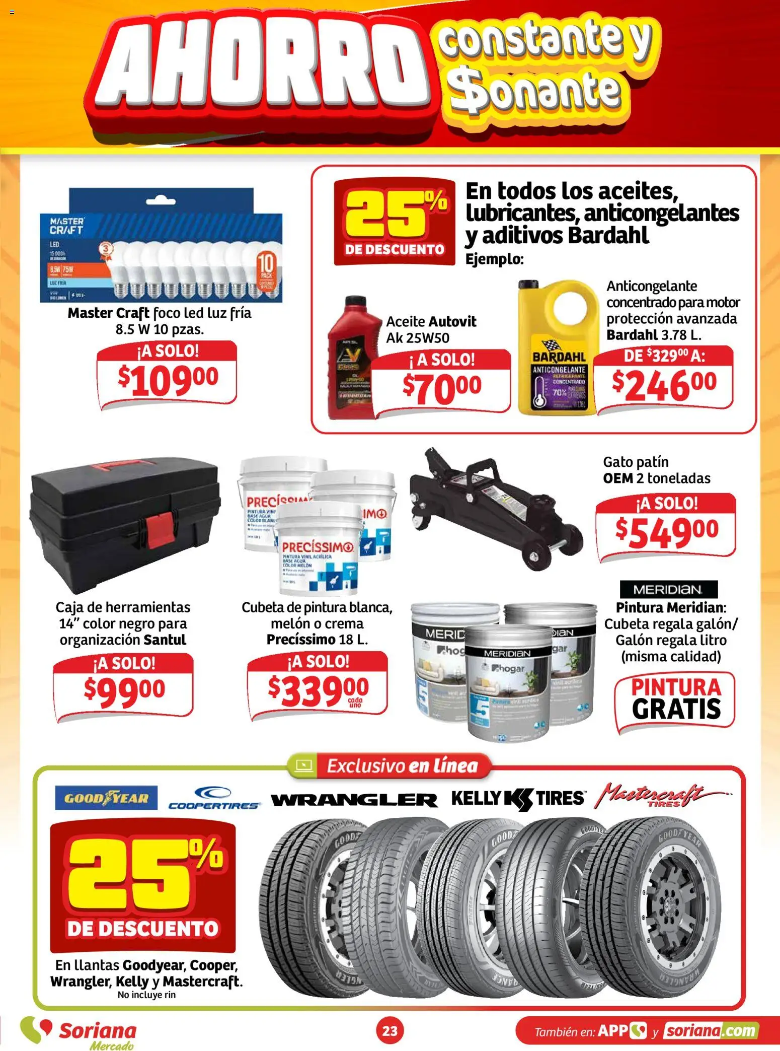 Vista previa las ofertas de la tienda Soriana - Soriana folleto Ahorro constante y sonante desde el 23/10/2026 