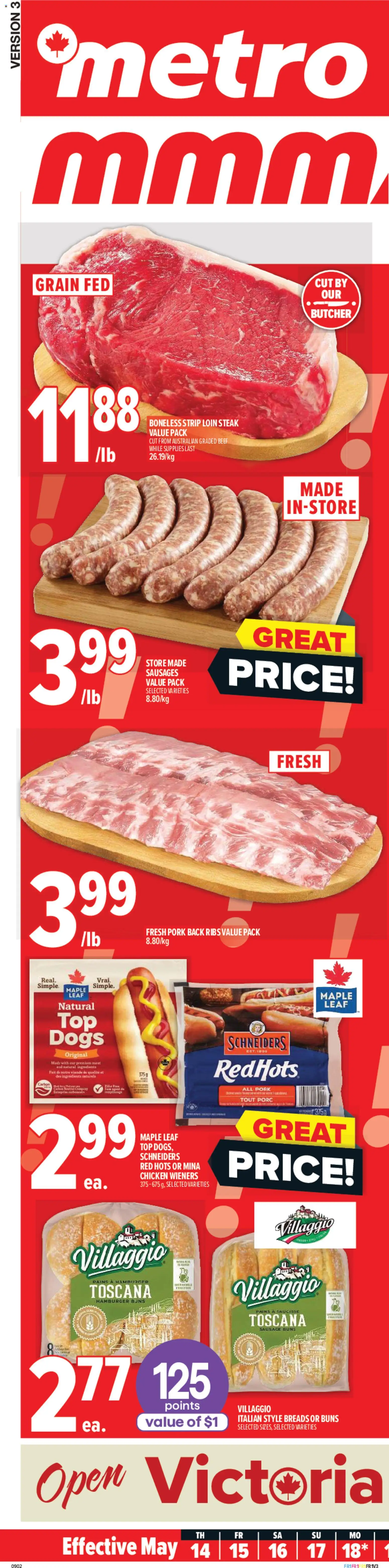 Preview of leaflet Metro weekly flyer - Montréal from shop Metro is valid from May 14, 2026