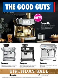 Preview of catalogue The Good Guys Breville from shop The Good Guys valid 08/10/2026