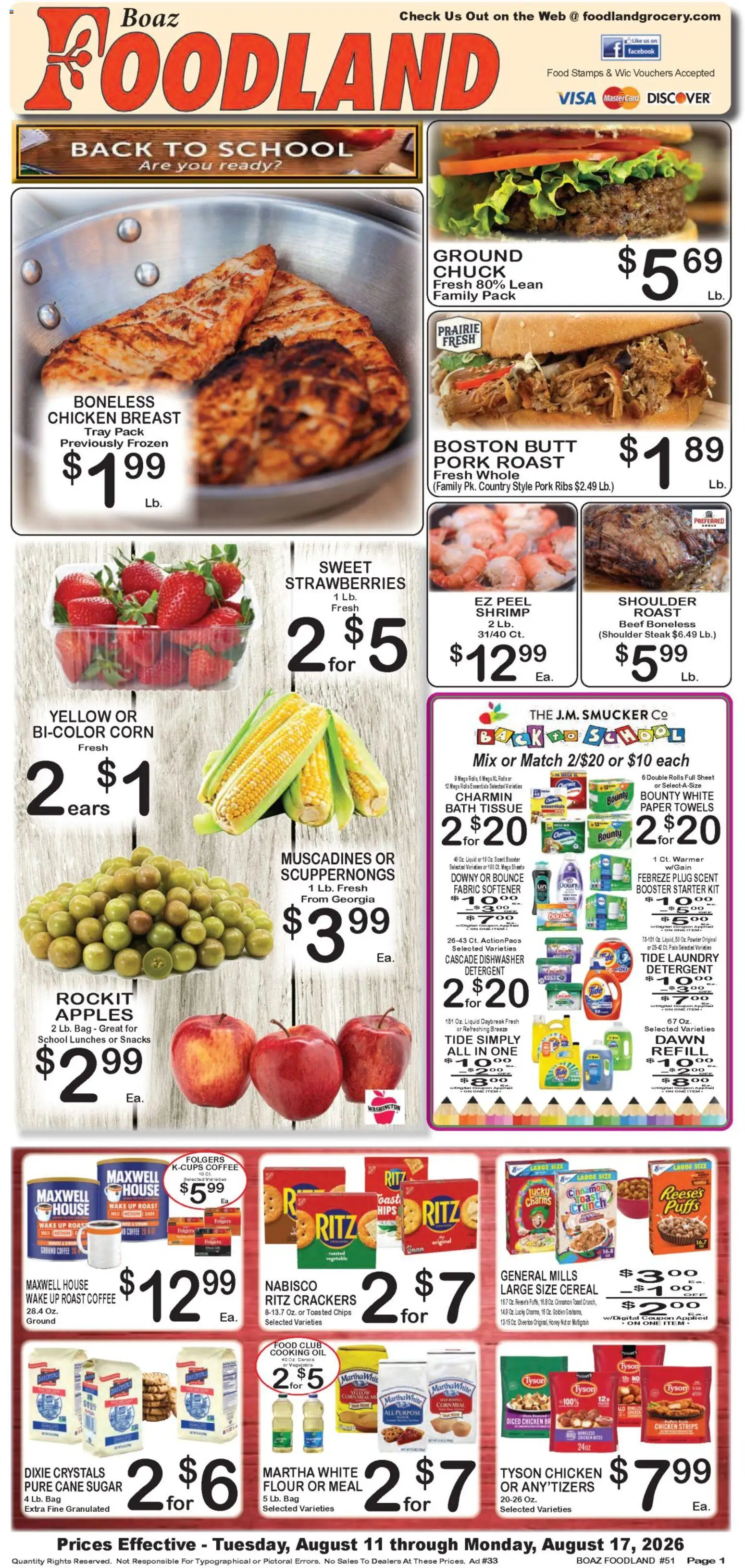 Foodland Weekly Ad from 08/11/2026 >> Flyer