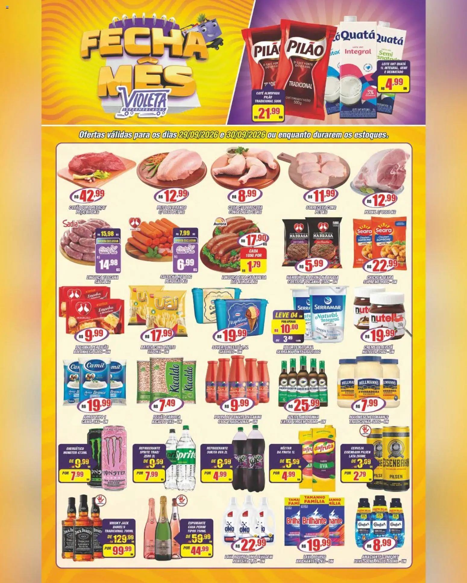 Pré-Visualização do folheto "Violeta Supermercados - Ofertas da semana" da loja Violeta Supermercados válido a partir de 29/09/2026