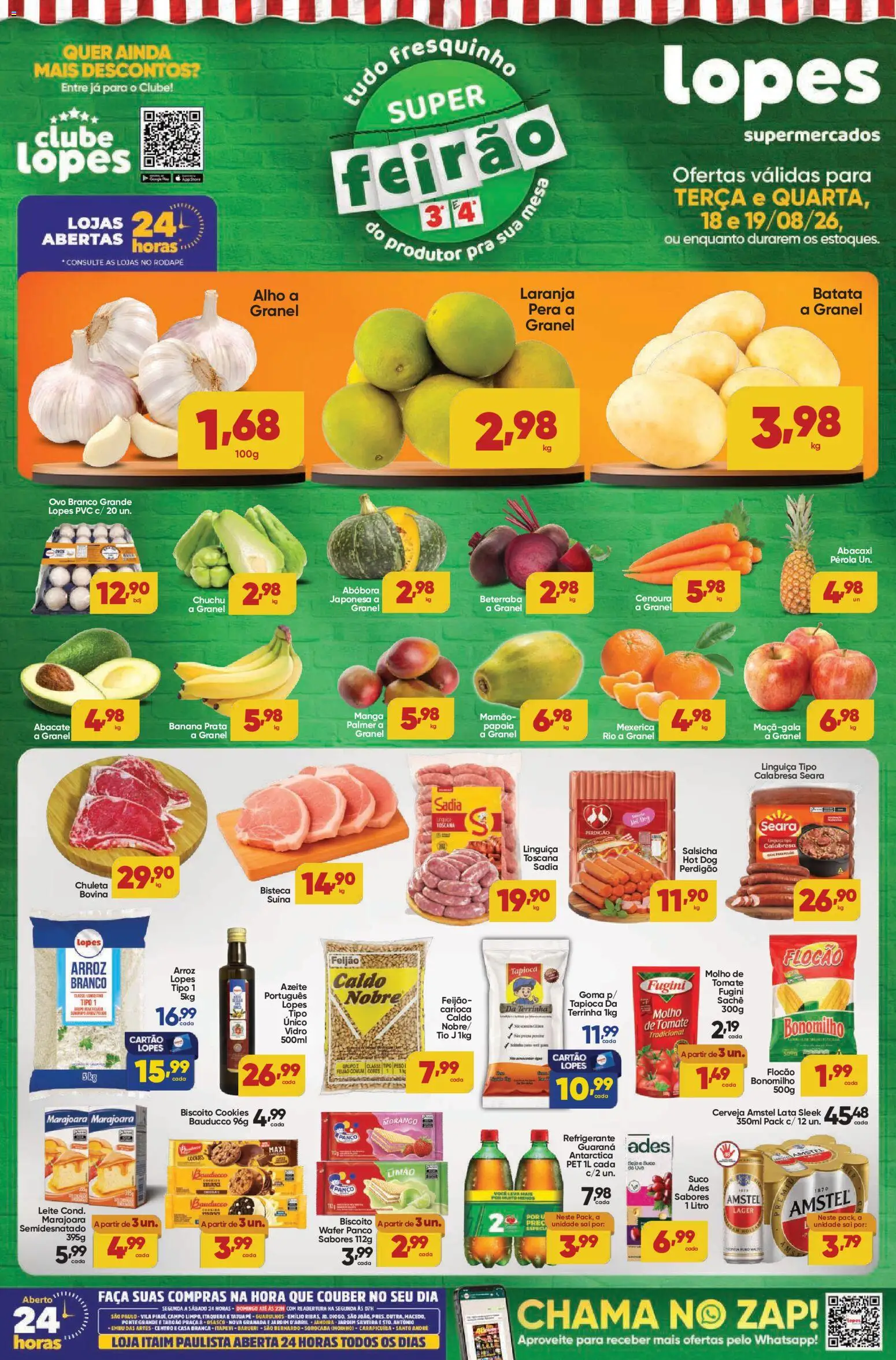 Pré-Visualização do folheto "Lopes Supermercados - Ofertas da semana" da loja Lopes Supermercados válido a partir de 18/08/2026