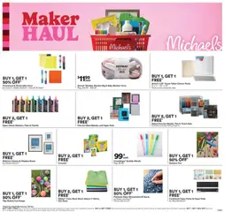 Un aperçu du dépliant Michaels weekly flyer / circulaire du magasin Michaels est valide à partir 31 juill. 2026