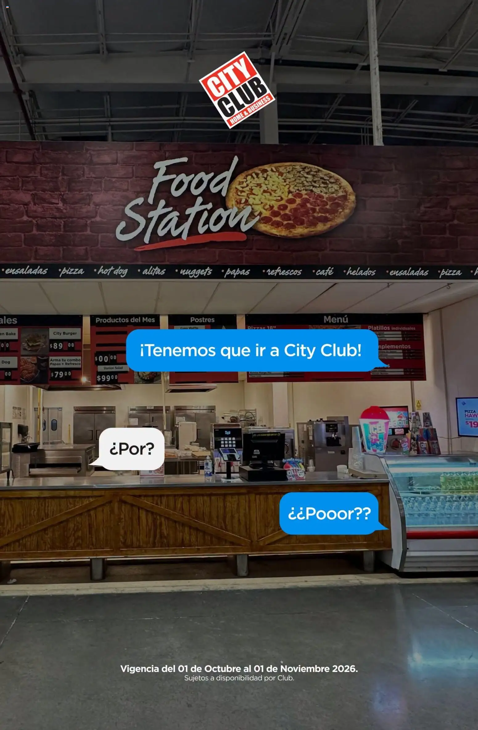 Vista previa las ofertas de la tienda City Club - City Club catálogo Food station desde el 01/10/2026 