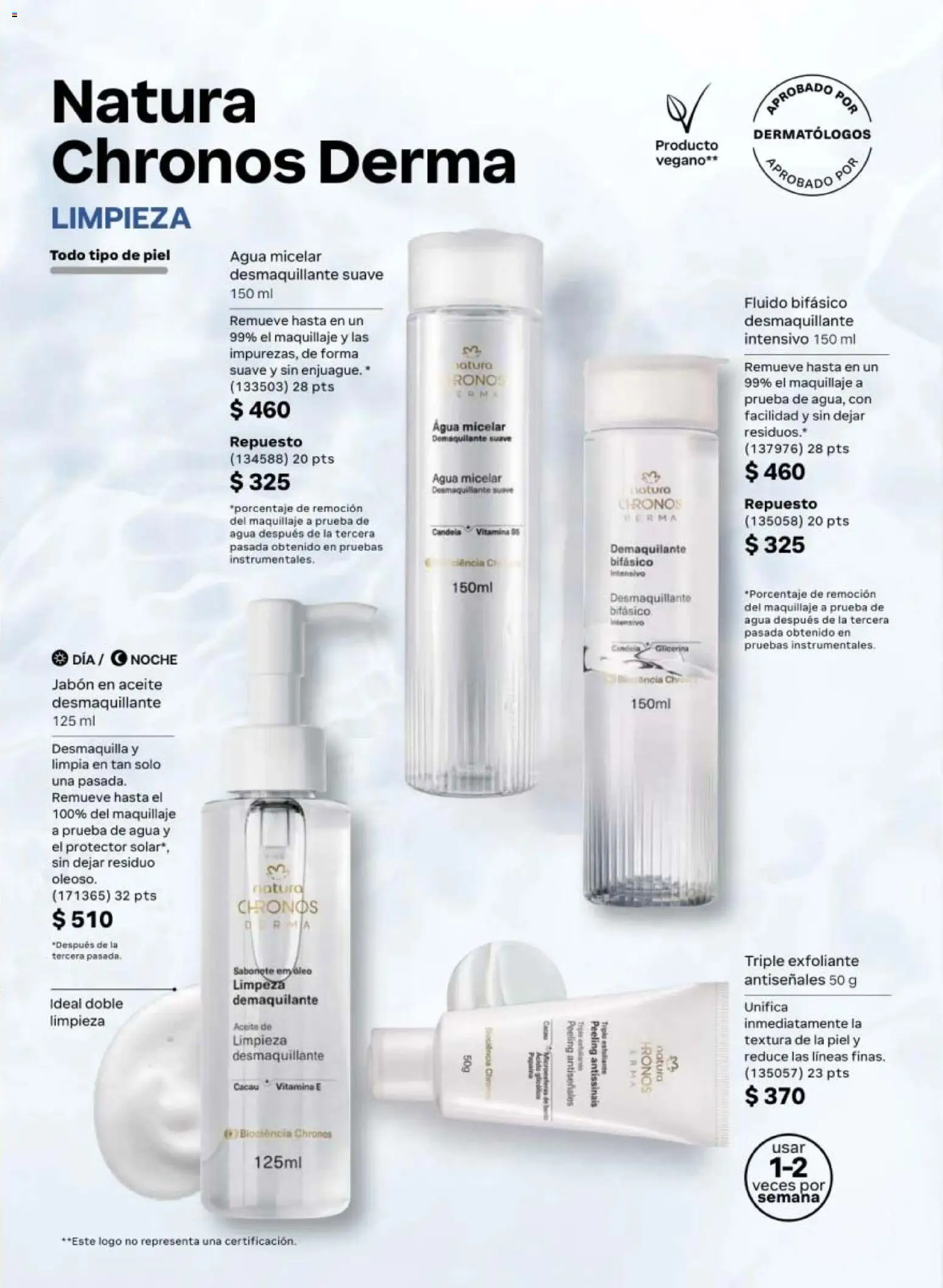 Vista previa las ofertas de la tienda Natura - Natura campaña 6 2026 desde el 02/04/2026 - Agua, Maquillaje, Aceite, Jabón, Agua micelar, Desmaquillante, Exfoliante, Peeling