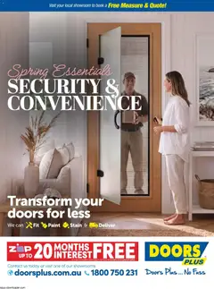 Preview of catalogue Doors Plus catalogue from shop Doors Plus valid 01/09/2026