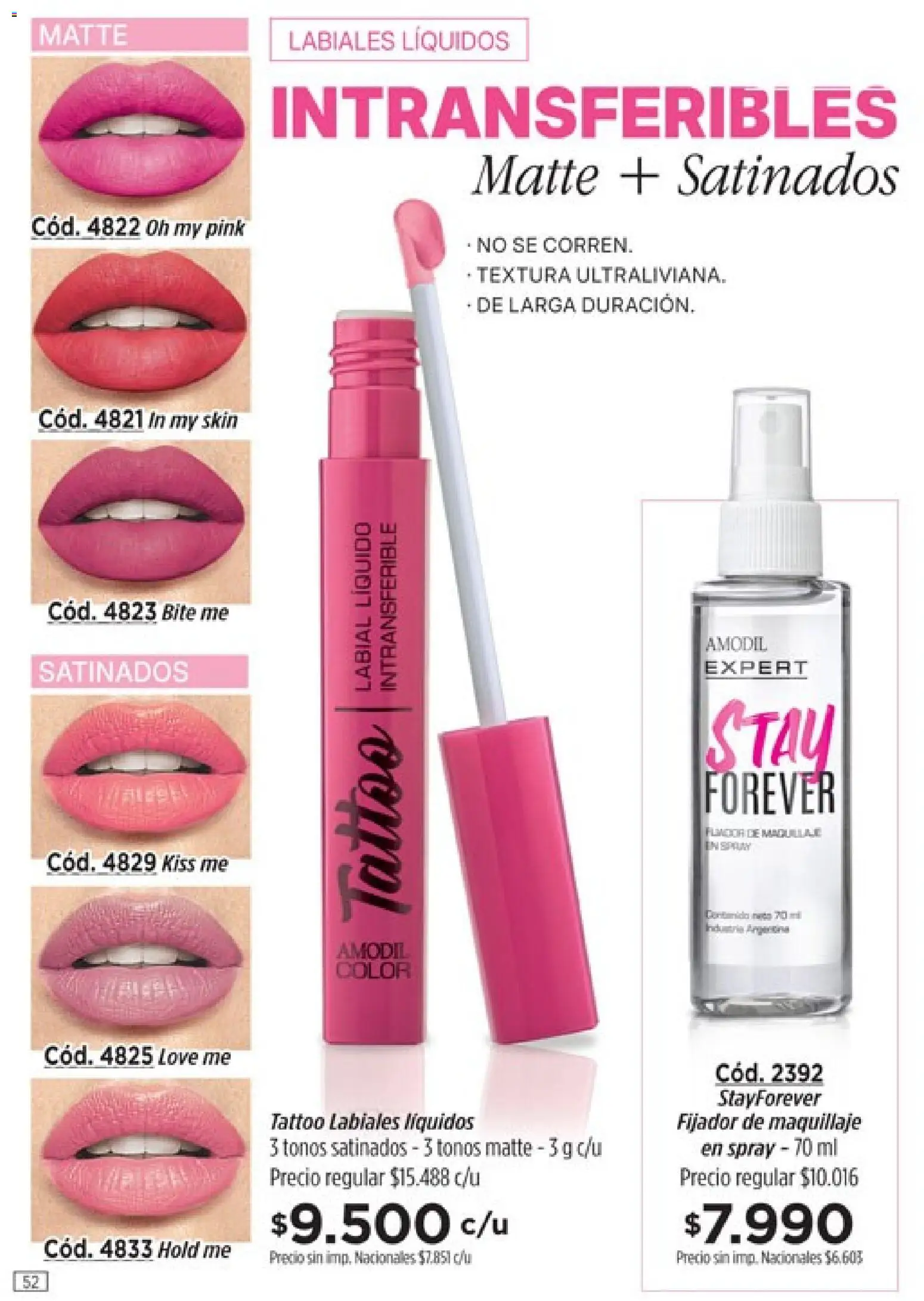 Vista previa del folleto de la tienda Amodil válido desde el 01/10/2026 - Maquillaje, Fijador
