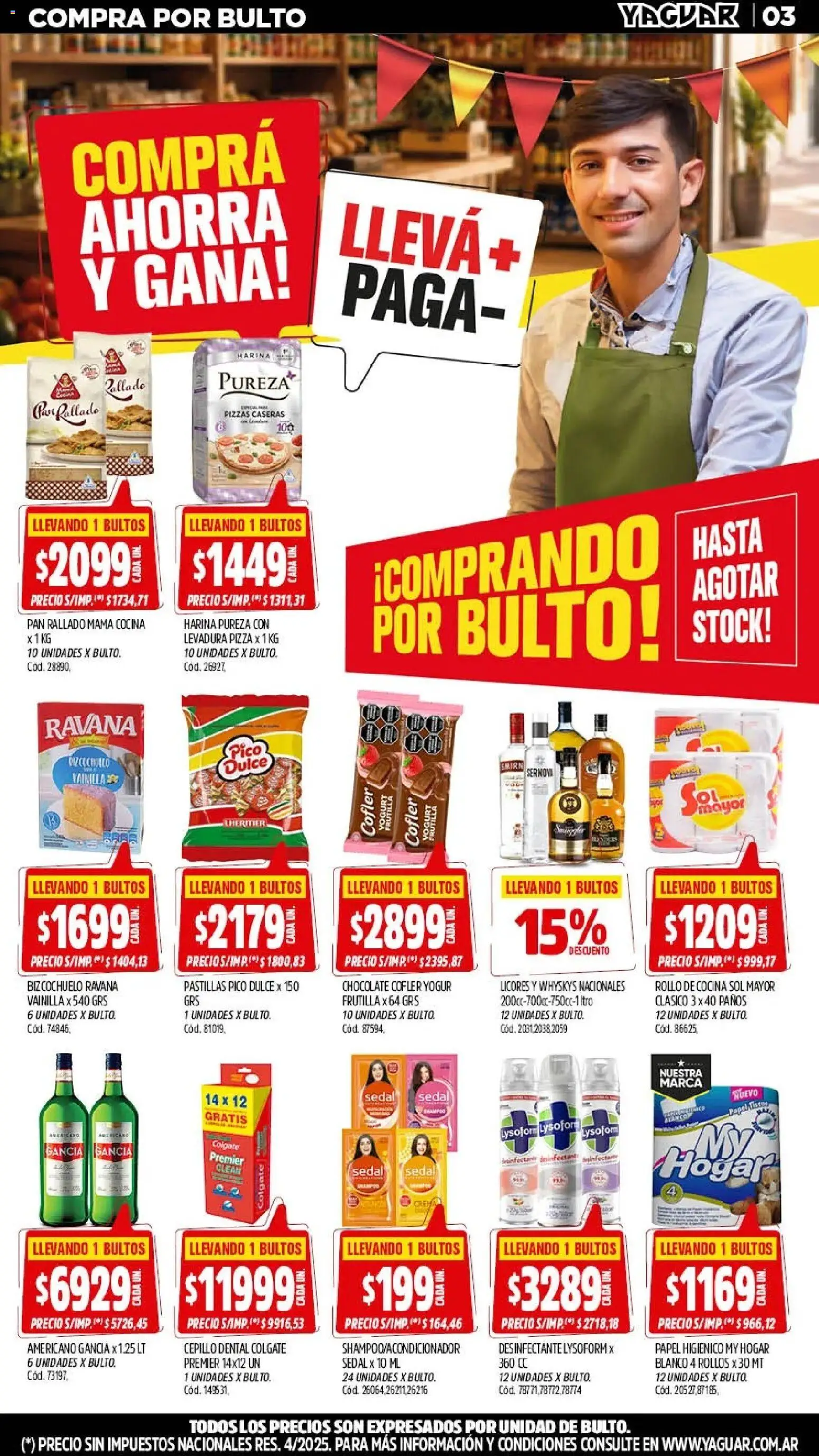 Vista previa del folleto de la tienda Yaguar válido desde el 28/09/2026 - Pan, Frutilla, Harina, Vainilla, Levadura, Pico, Cepillo, Dulce