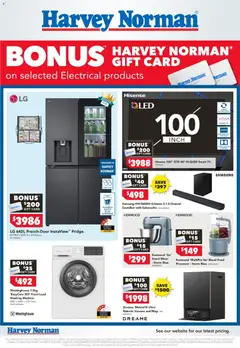 Preview of catalogue Harvey Norman Electrical Appliance from shop Harvey Norman valid 06/08/2026